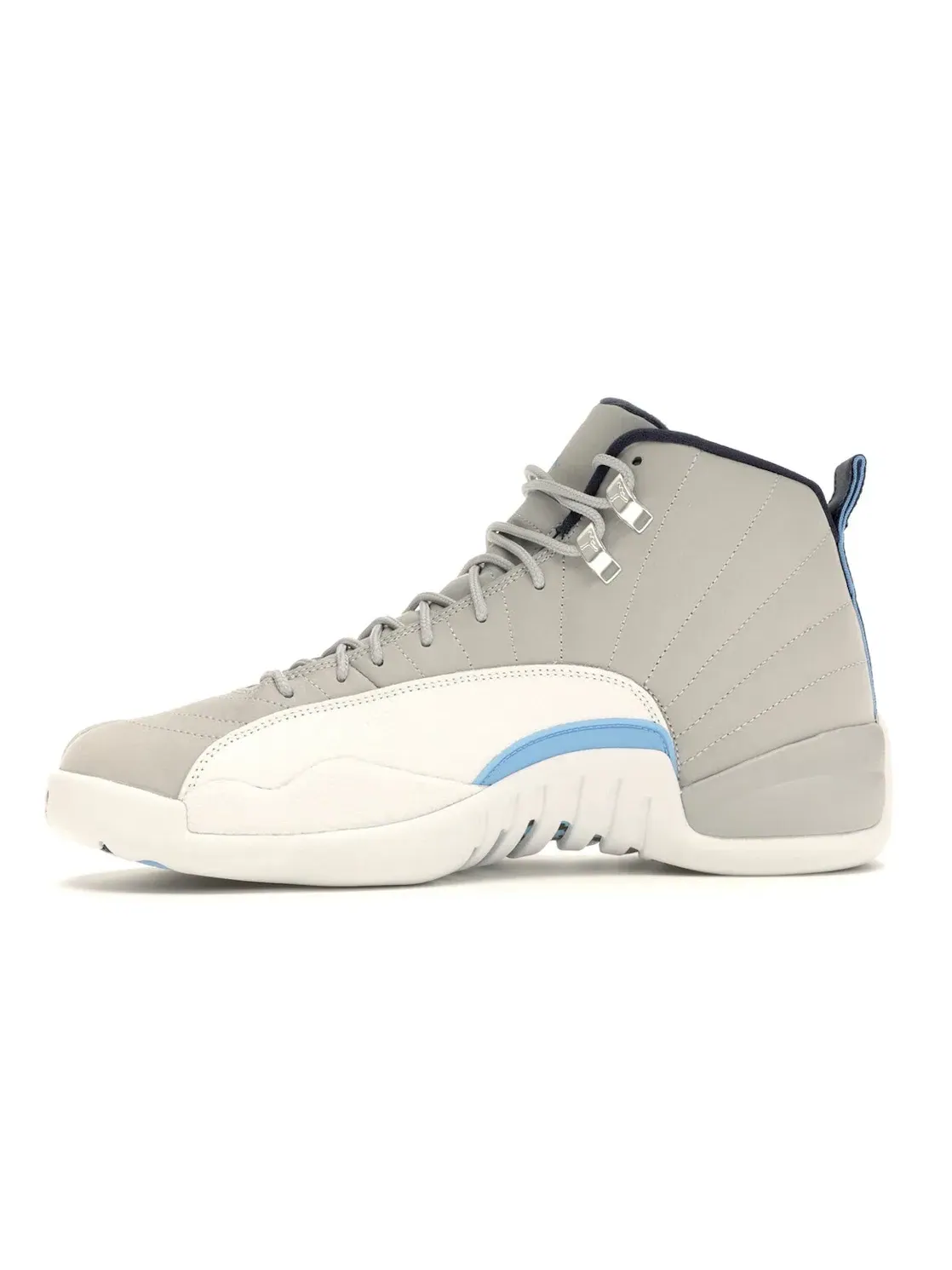 Мужские кроссовки кожаные Jordan 12 Retro Jordan — изображение 3 из 4, серый/синий-белый