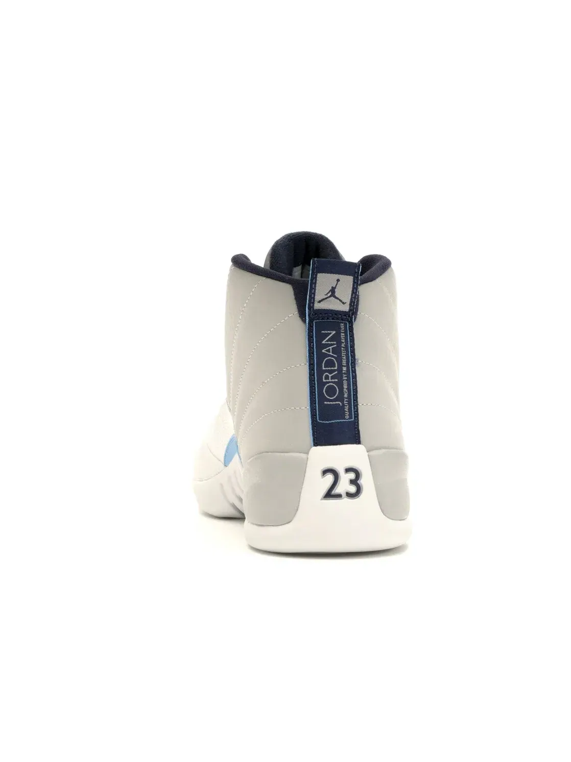 Мужские кроссовки кожаные Jordan 12 Retro Jordan — изображение 4 из 4, серый/синий-белый