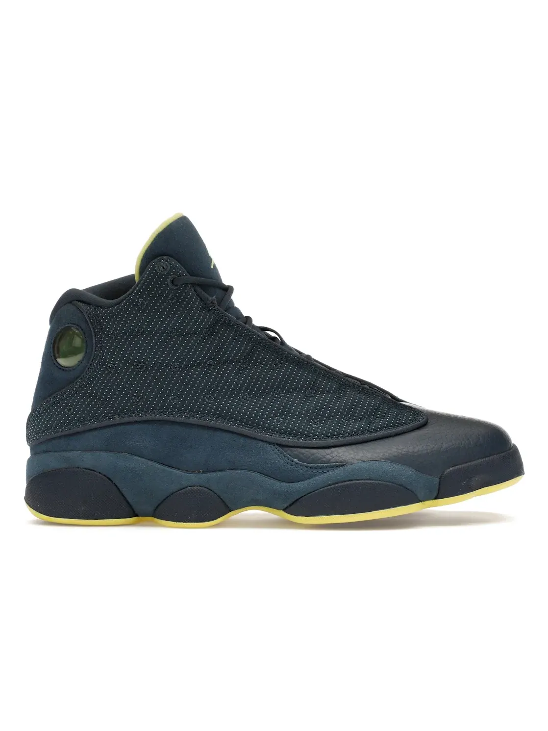 Мужские кроссовки с кожаным и замшевым верхом Jordan 13 Retro Jordan — изображение 1 из 4, синий/желтый-черный