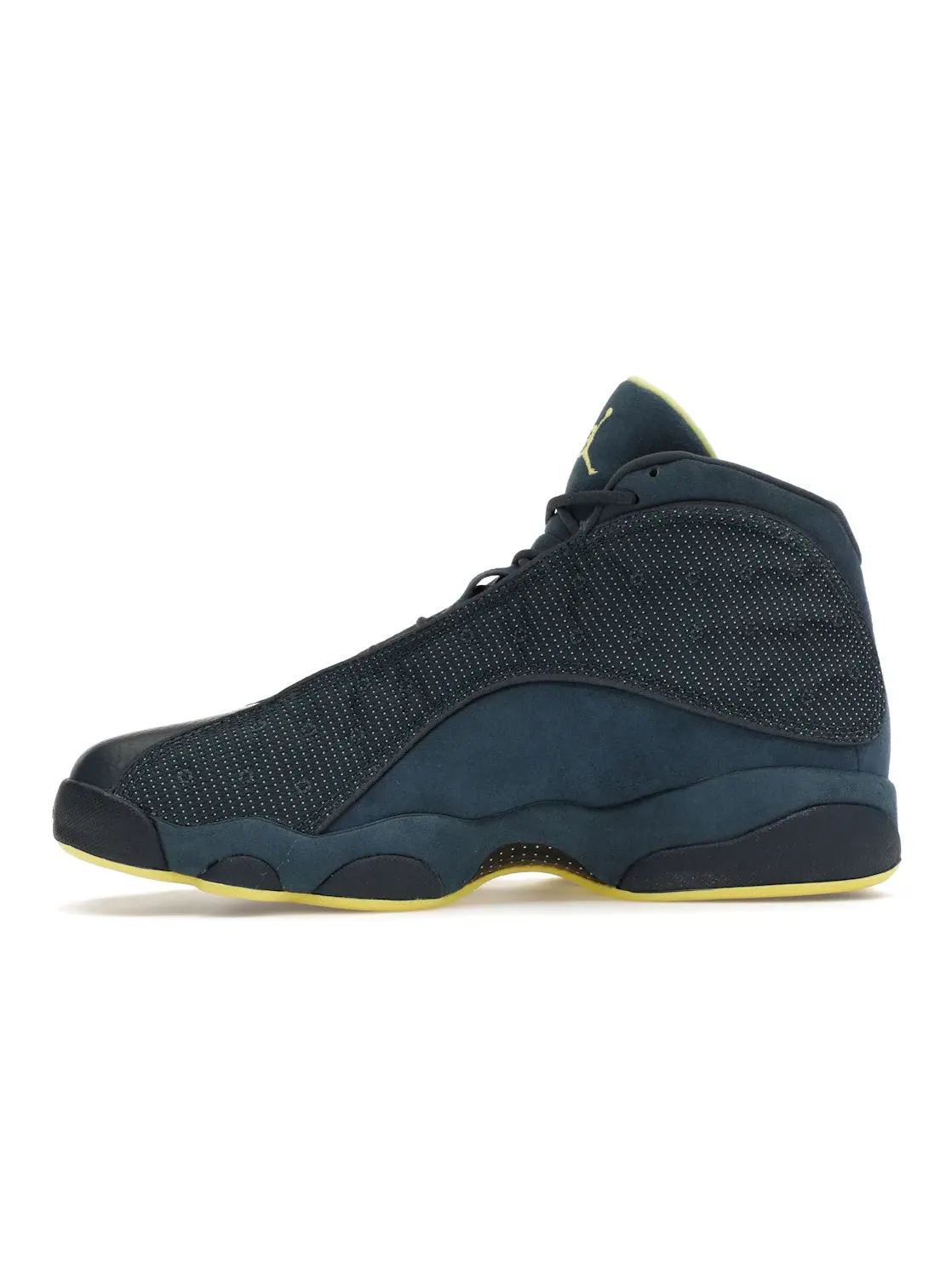 Мужские кроссовки с кожаным и замшевым верхом Jordan 13 Retro Jordan — изображение 3 из 4, синий/желтый-черный