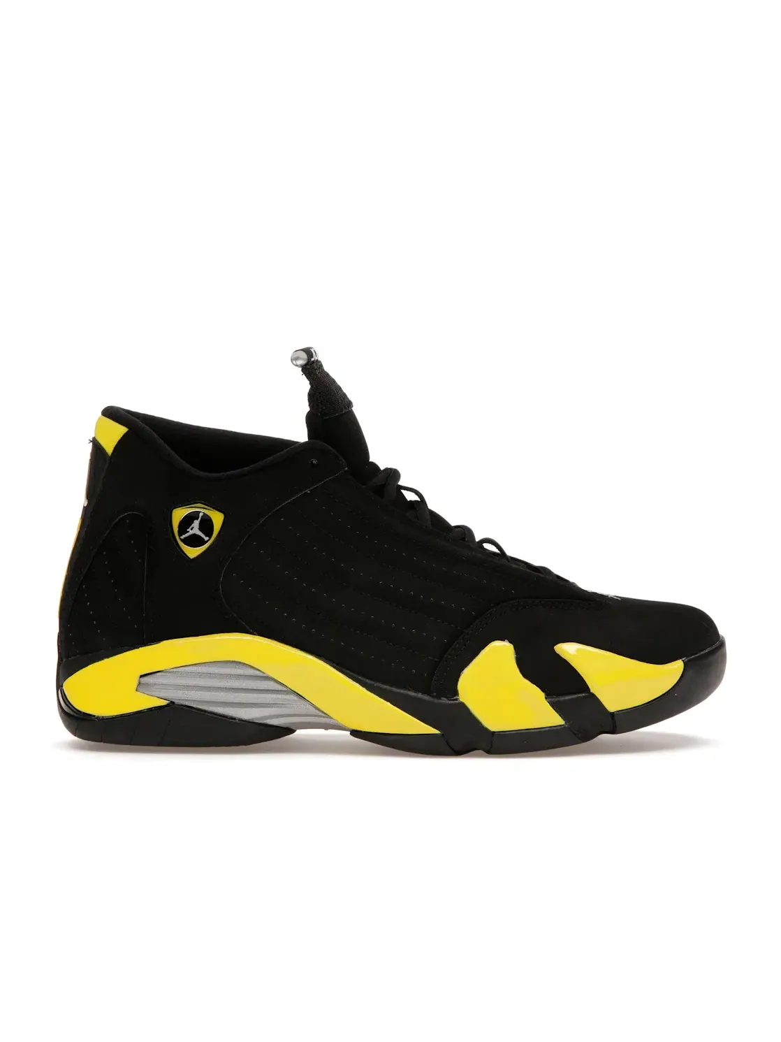 Мужские кроссовки с замшевым и кожаным верхом Jordan 14 Retro Jordan — изображение 1 из 4, черный/желтый-белый