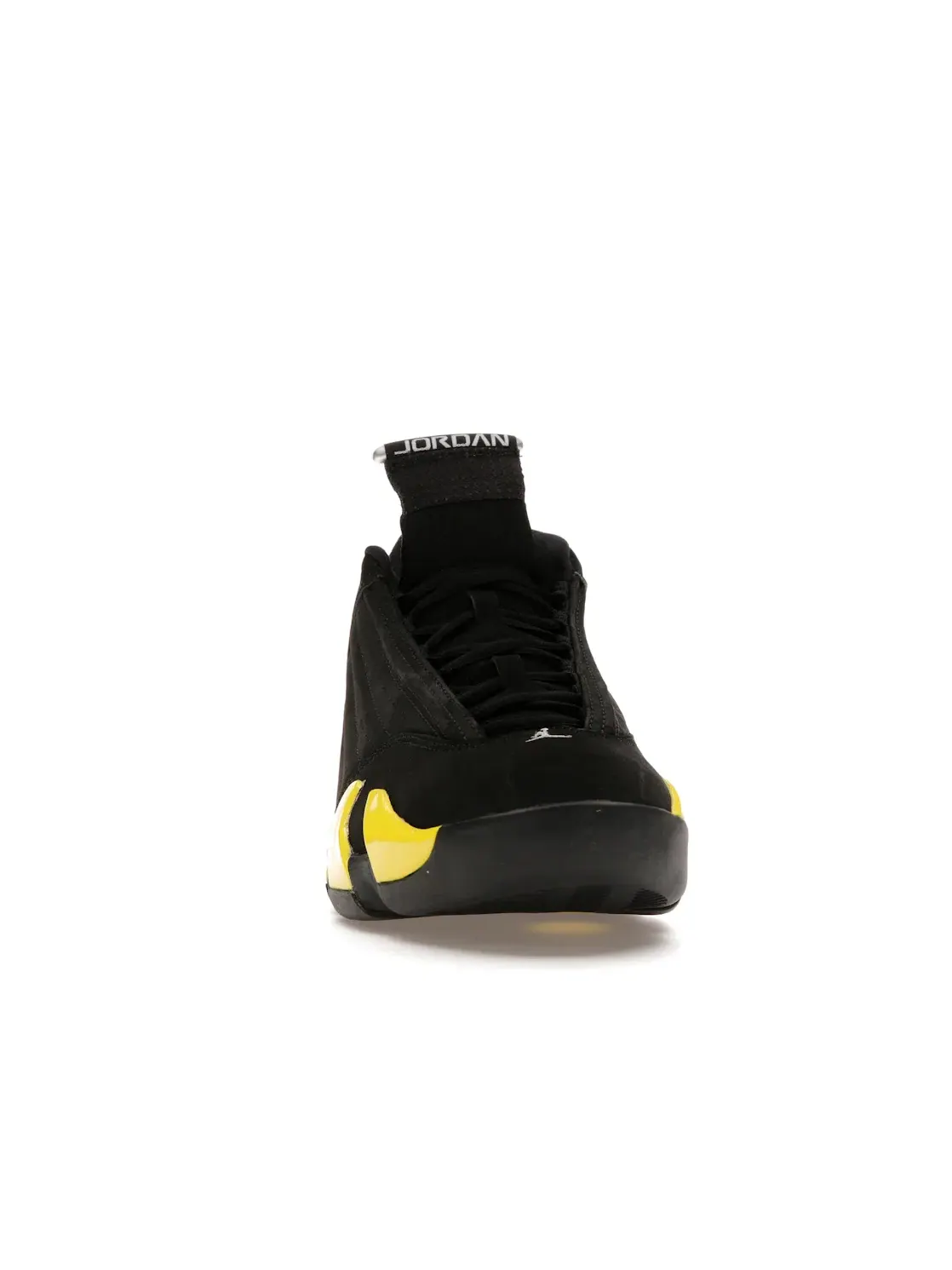 Мужские кроссовки с замшевым и кожаным верхом Jordan 14 Retro Jordan — изображение 2 из 4, черный/желтый-белый