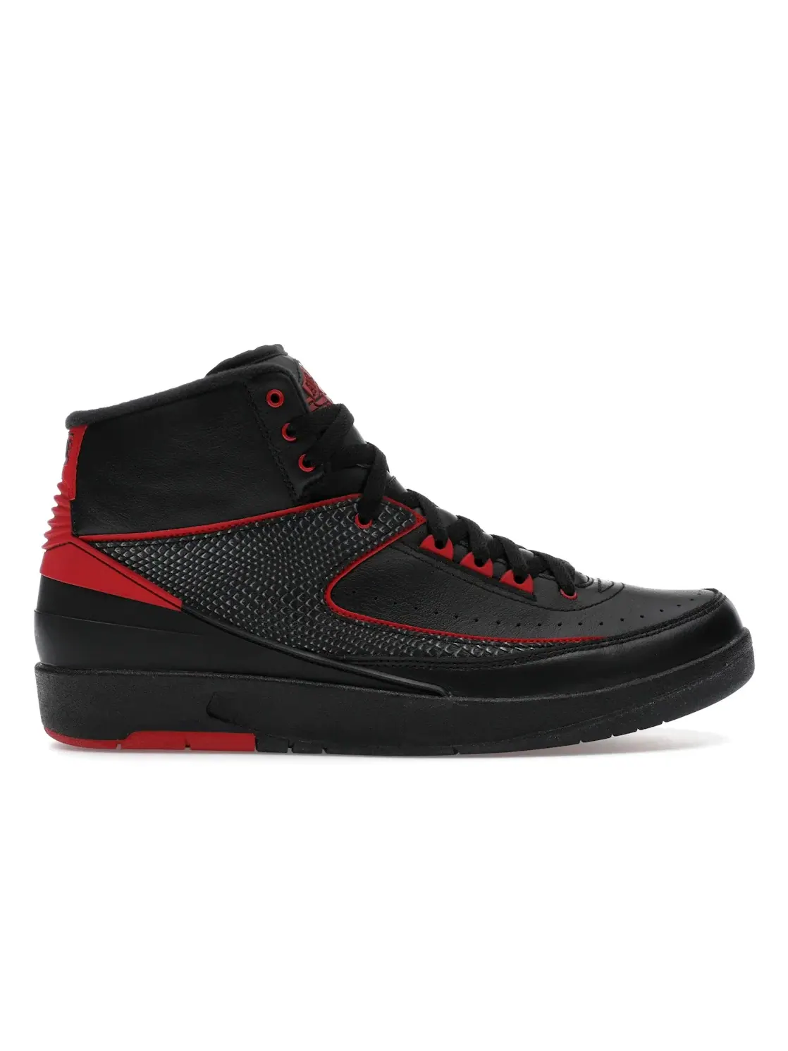 Мужские кроссовки кожаные Jordan 2 Retro Alternate 87 Jordan — изображение 1 из 4, черный/красный-черный