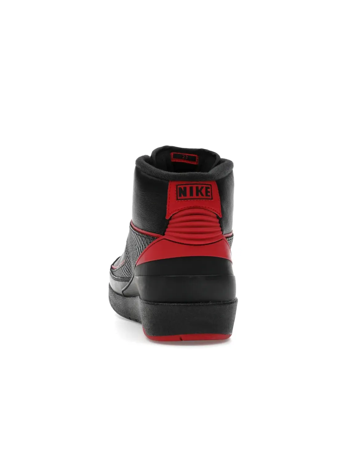 Мужские кроссовки кожаные Jordan 2 Retro Alternate 87 Jordan — изображение 4 из 4, черный/красный-черный