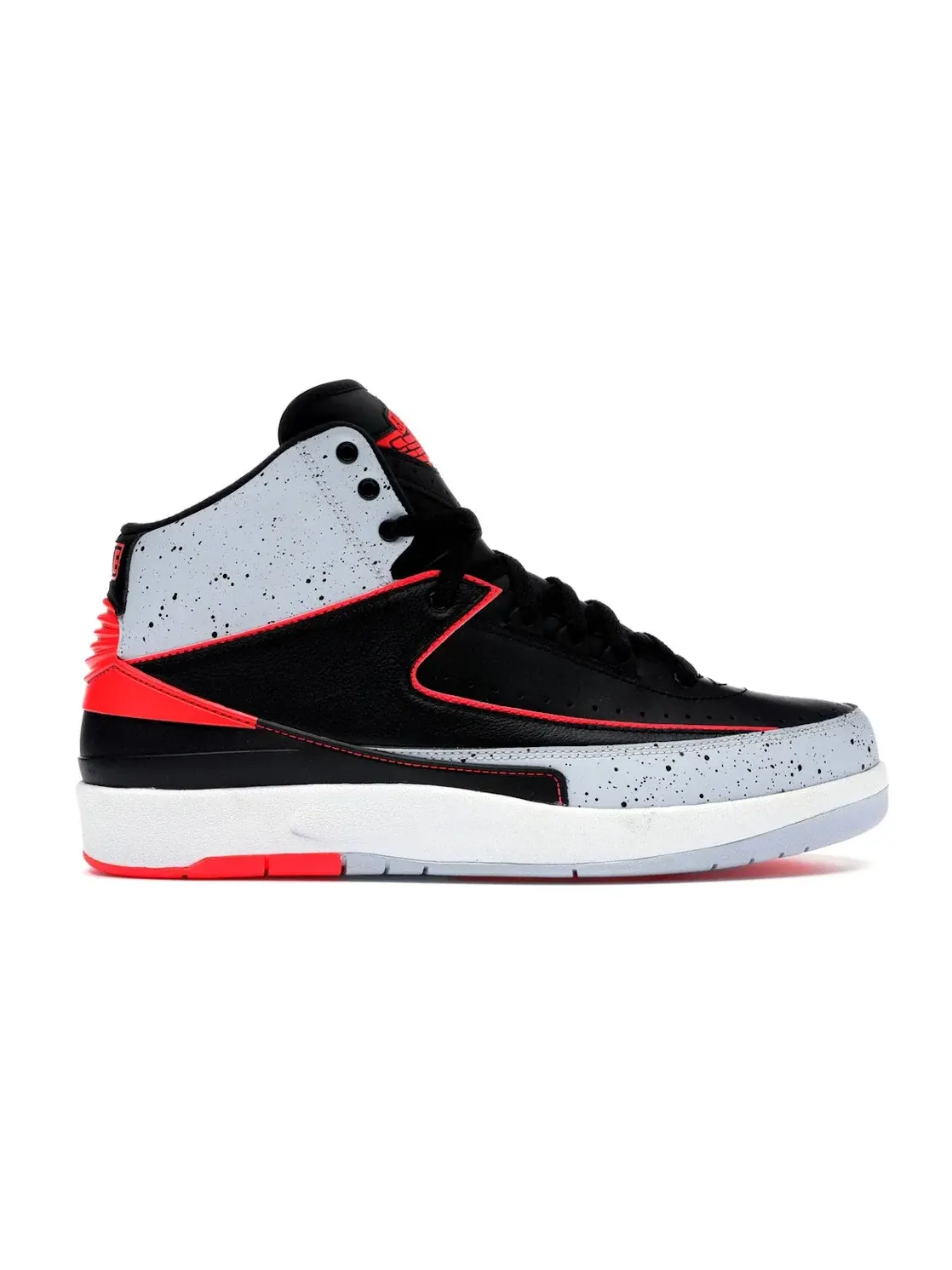 Мужские кроссовки Lifestyle с принтом Jordan 2 Retro Jordan — изображение 1 из 4, черный/-платиновый-белый