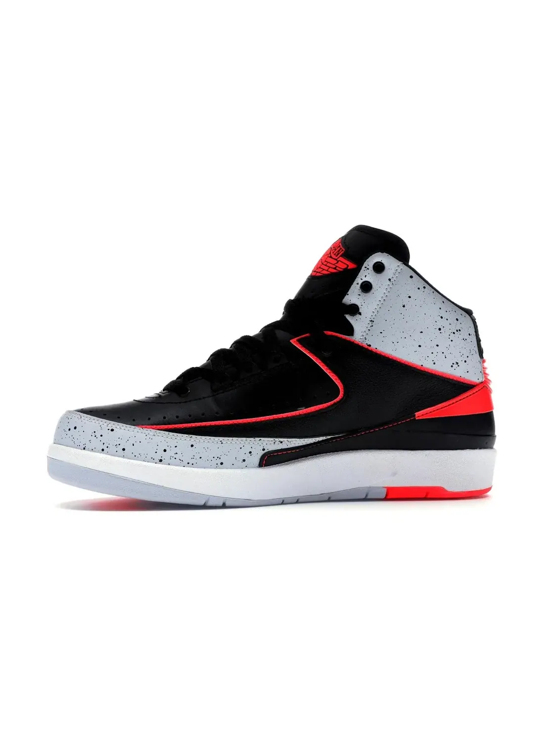 Мужские кроссовки Lifestyle с принтом Jordan 2 Retro Jordan — изображение 3 из 4, черный/-платиновый-белый