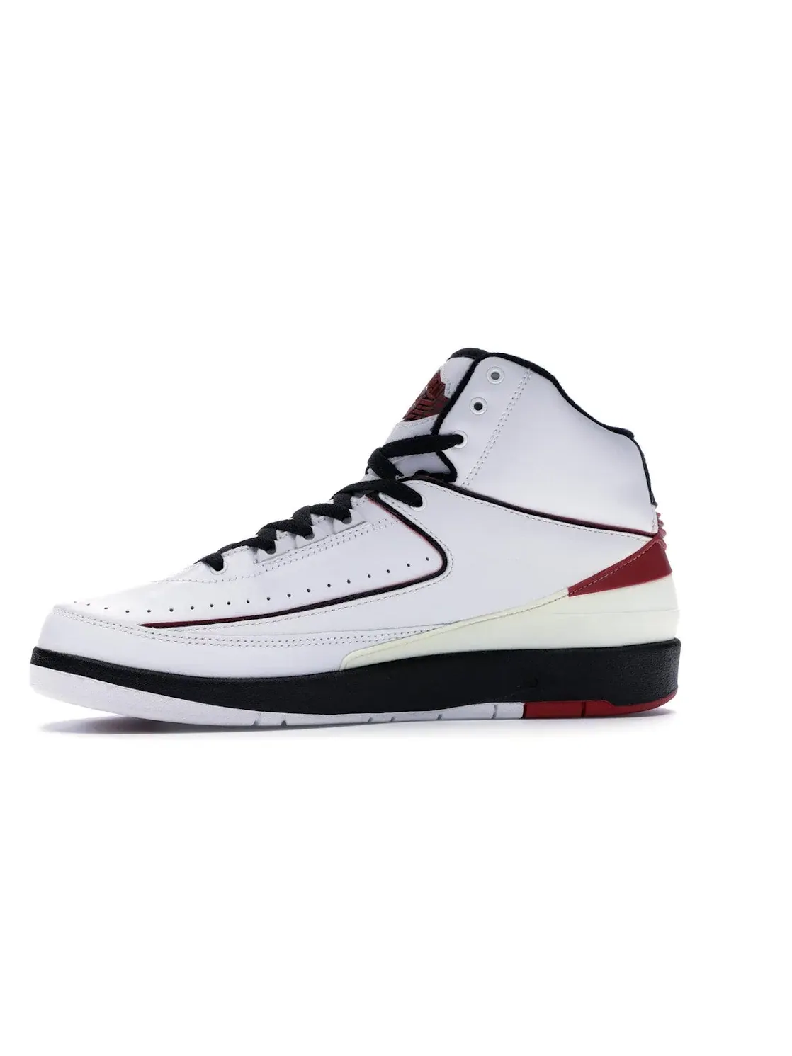 Мужские кроссовки Lifestyle с ретро-дизайном Jordan 2 Retro Jordan — изображение 3 из 4, белый/красный-черный