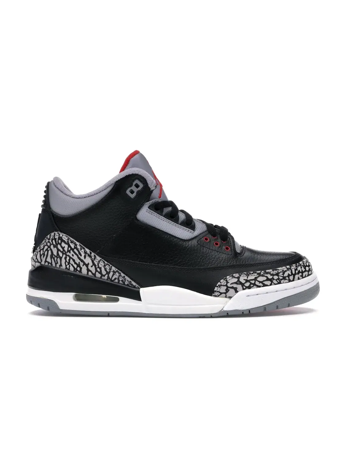 Мужские кроссовки Lifestyle с принтом Jordan 3 Retro Jordan — изображение 1 из 4, черный/серый
