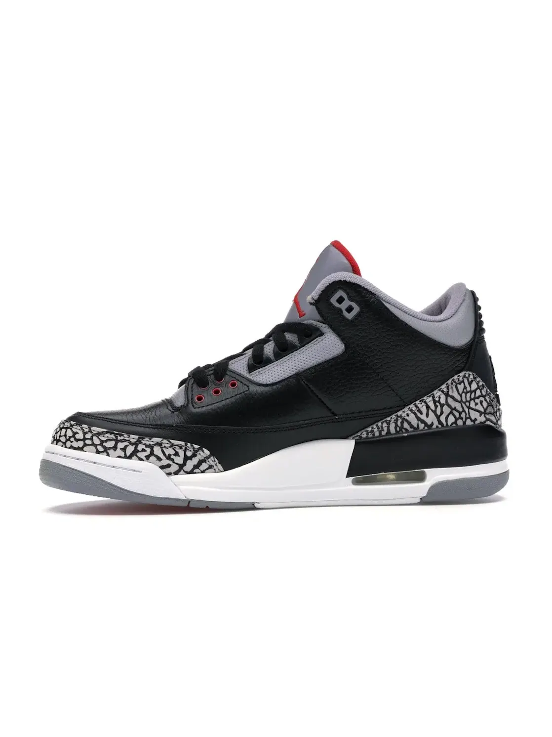 Мужские кроссовки Lifestyle с принтом Jordan 3 Retro Jordan — изображение 3 из 4, черный/серый