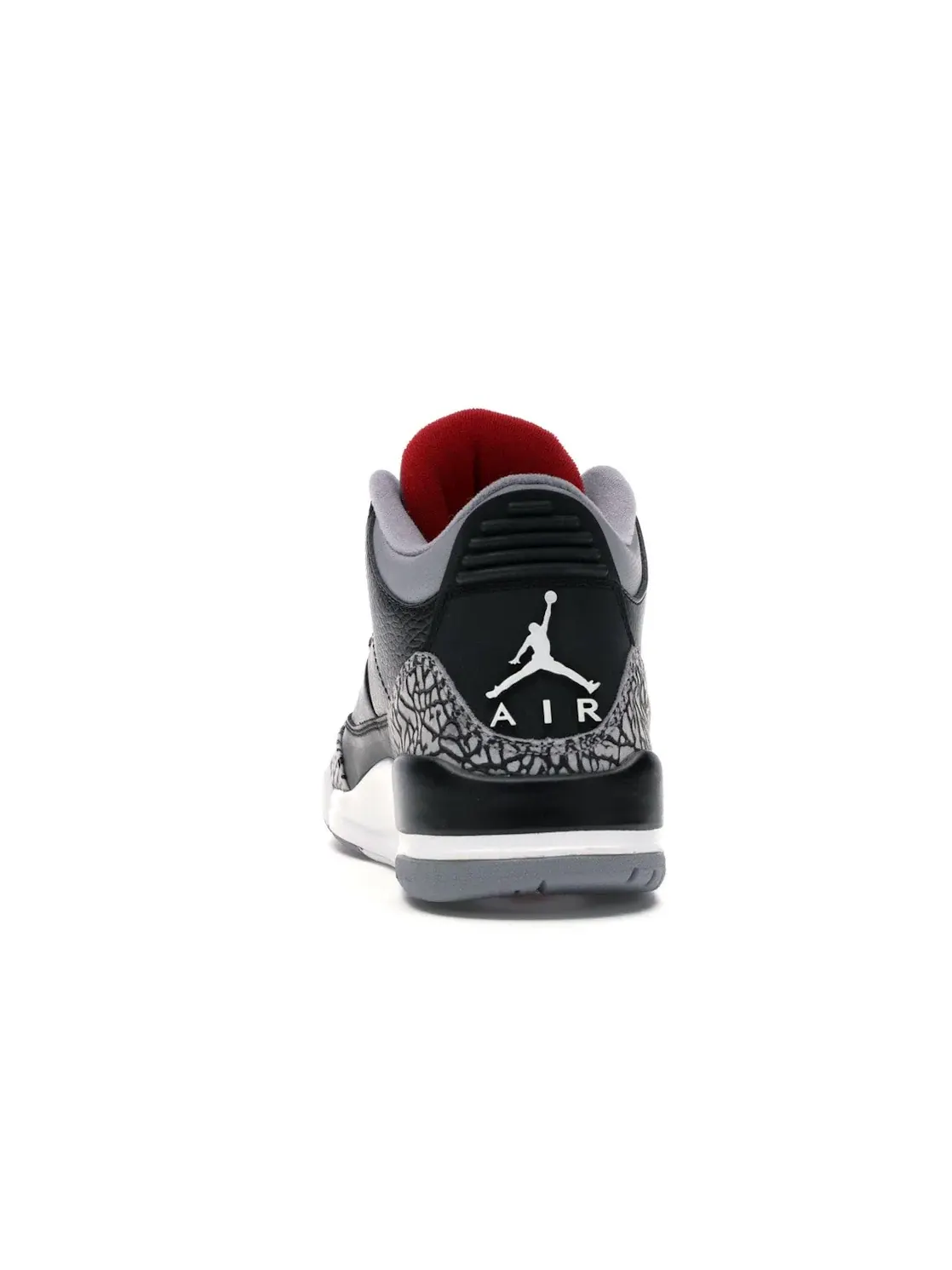 Мужские кроссовки Lifestyle с принтом Jordan 3 Retro Jordan — изображение 4 из 4, черный/серый