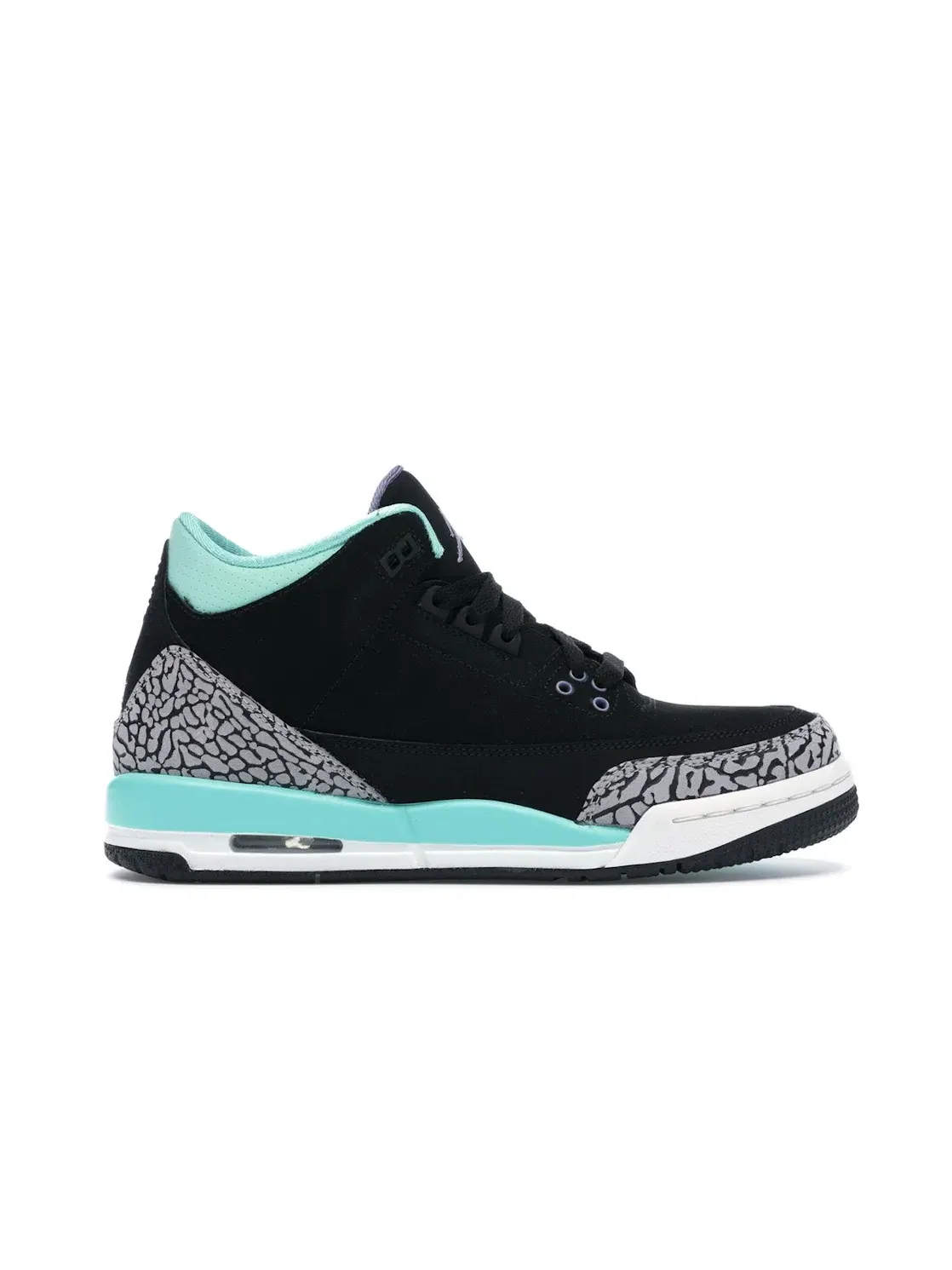 Детские кроссовки с длинным шнурованием Jordan 3 Retro Jordan — изображение 1 из 4, черный/фиолетовый--серый