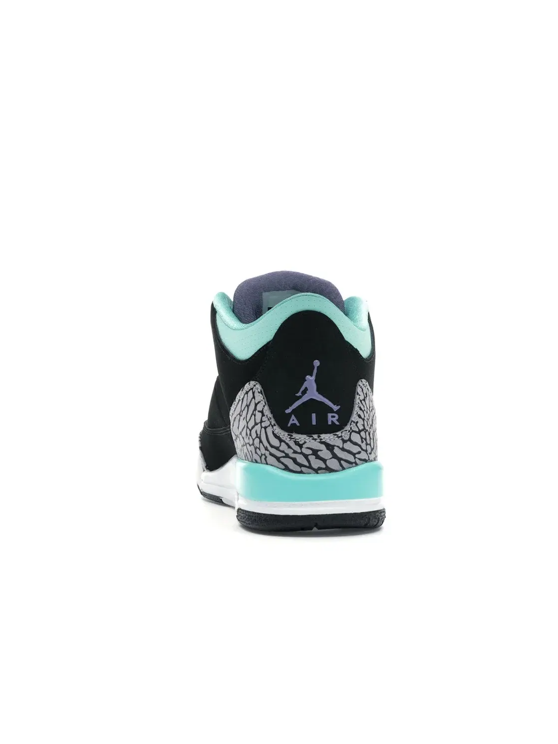 Детские кроссовки с длинным шнурованием Jordan 3 Retro Jordan — изображение 4 из 4, черный/фиолетовый--серый