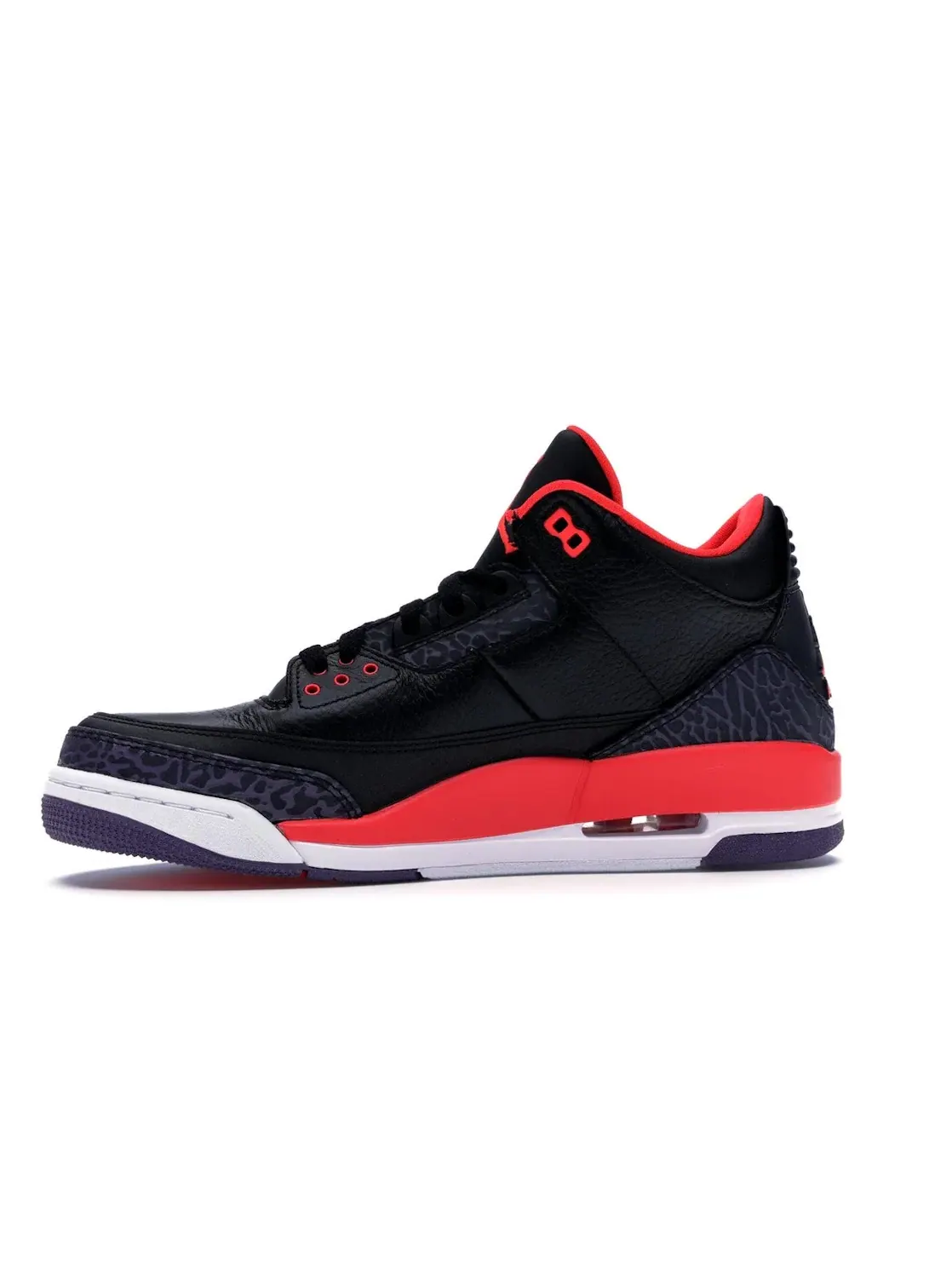 Мужские кроссовки с ретро-дизайном Jordan 3 Retro Jordan — изображение 3 из 4, черный яркий