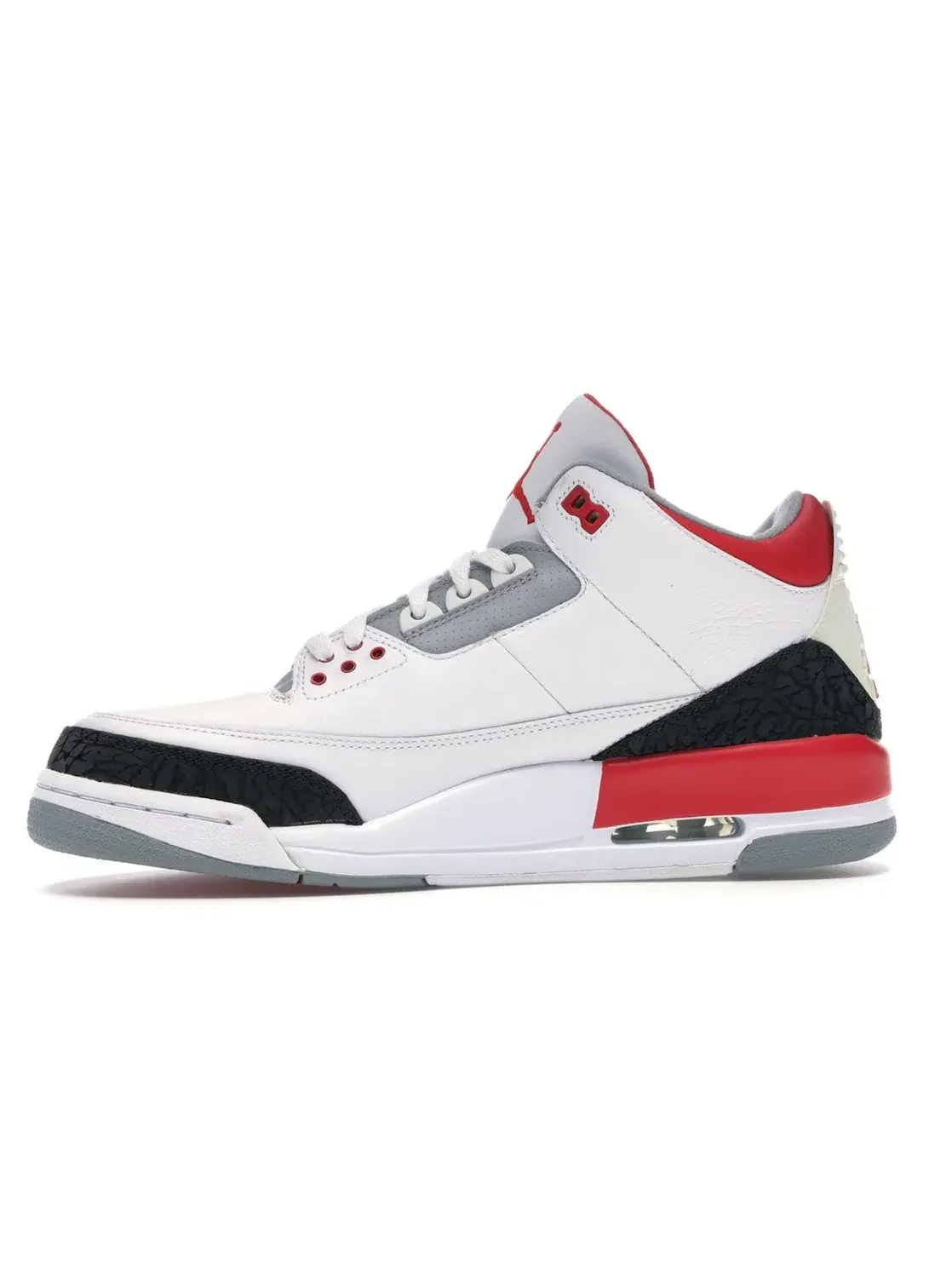 Мужские кроссовки Lifestyle Jordan 3 Retro — изображение 3 из 4, белый/красный-серый