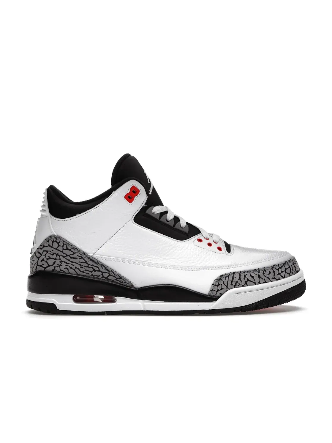 Мужские кроссовки с принтом Jordan 3 Retro Jordan — изображение 1 из 4, белый/серый--черный