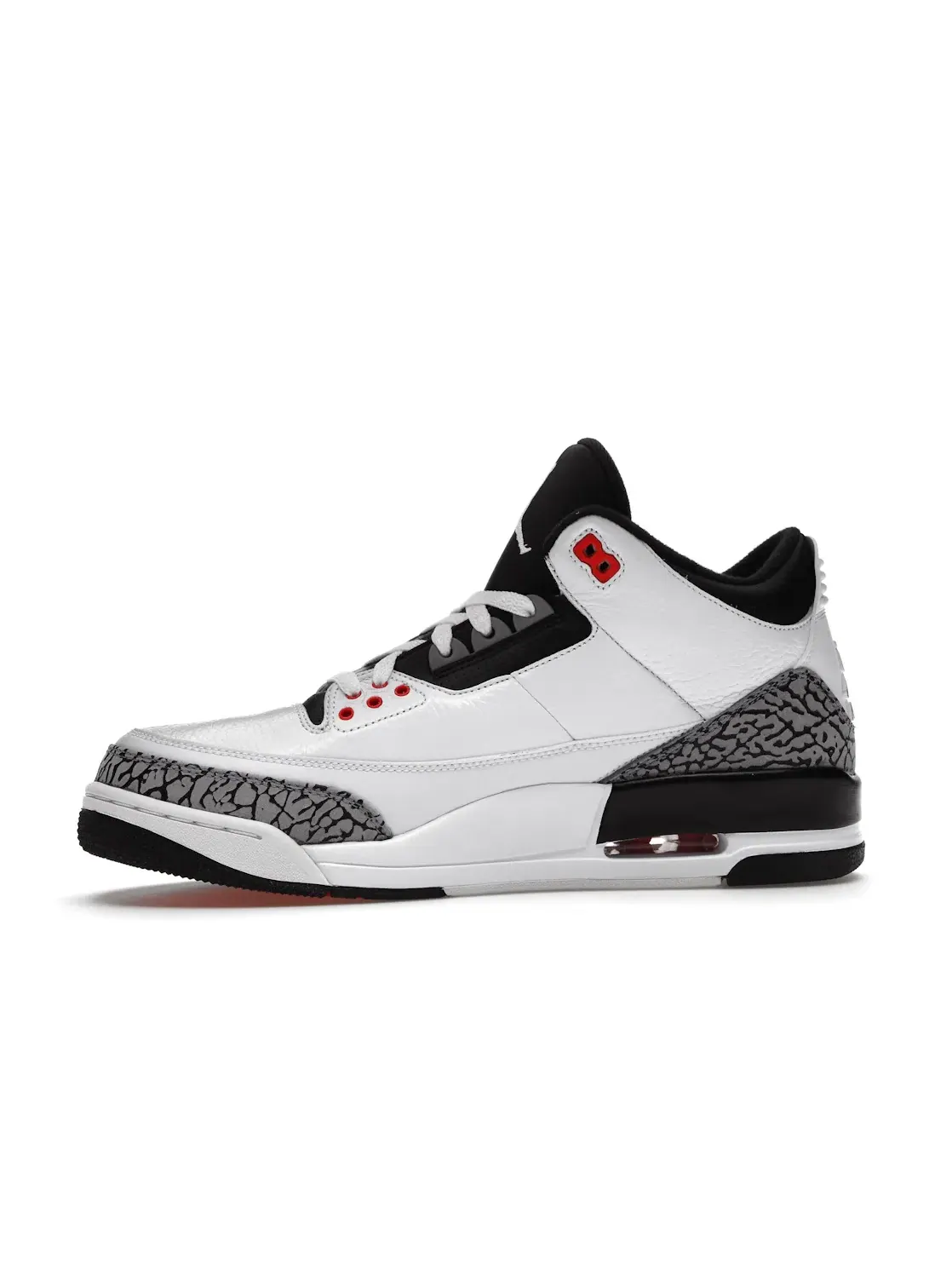 Мужские кроссовки с принтом Jordan 3 Retro Jordan — изображение 3 из 4, белый/серый--черный