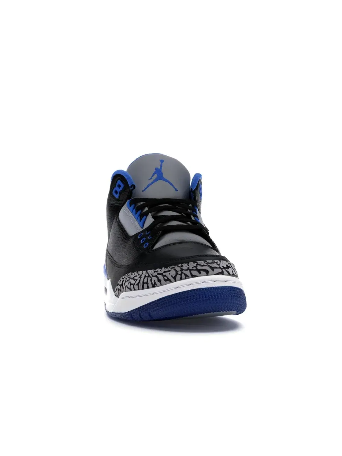 Мужские кроссовки Lifestyle с принтом слоновьей кожи Jordan 3 Retro — изображение 2 из 4, черный/синий-серый