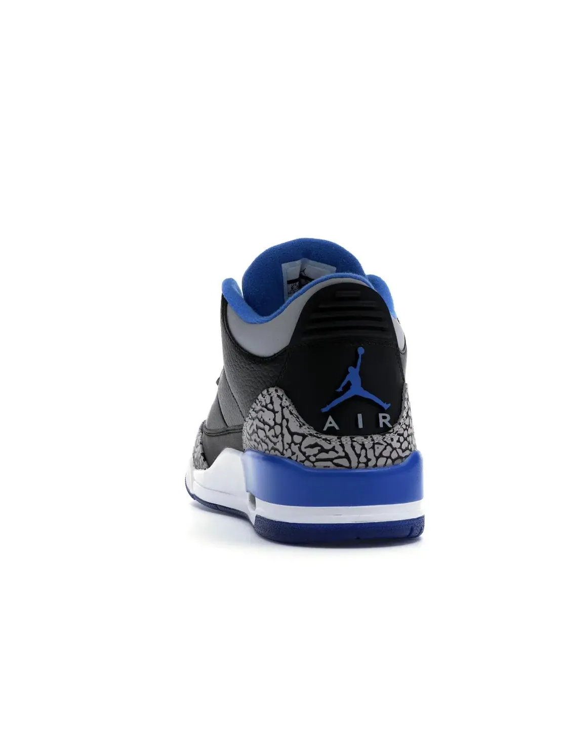 Мужские кроссовки Lifestyle с принтом слоновьей кожи Jordan 3 Retro — изображение 4 из 4, черный/синий-серый