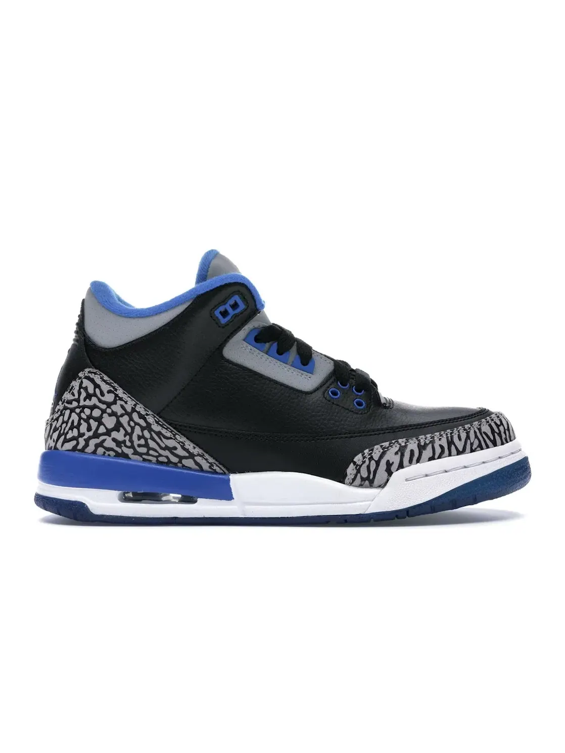 Детские кроссовки Lifestyle с принтом Jordan 3 Retro Jordan — изображение 1 из 4, черный/синий-серый