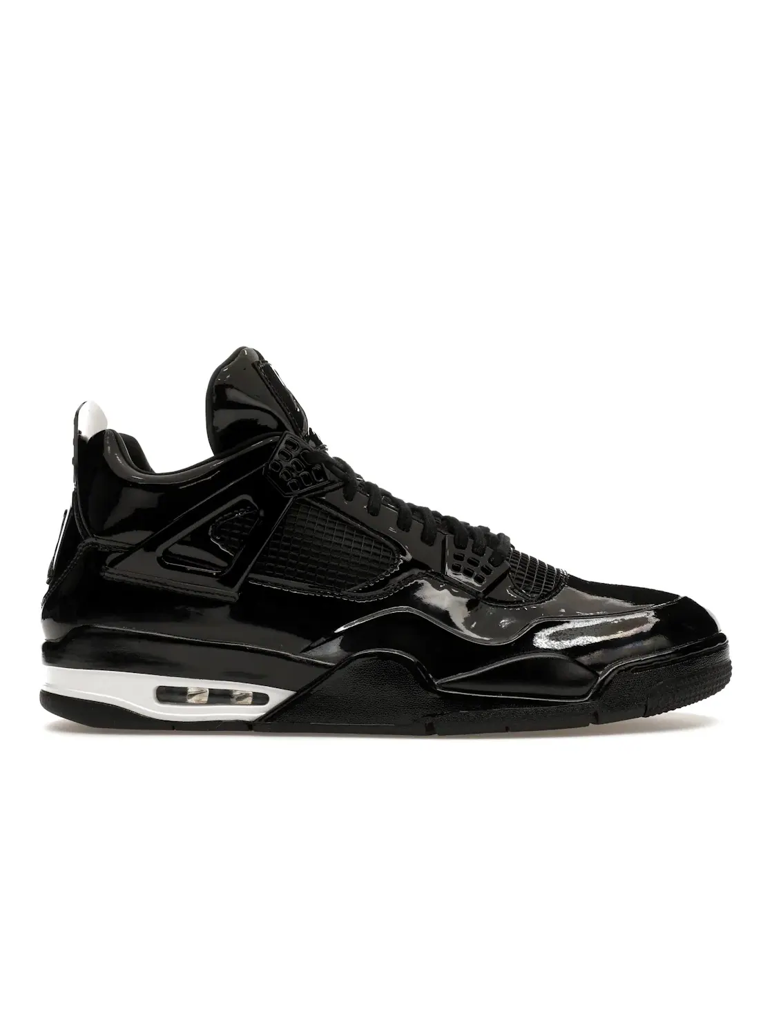 Мужские кроссовки с лакированной кожей Jordan 4 Retro — изображение 1 из 4, черный/белый