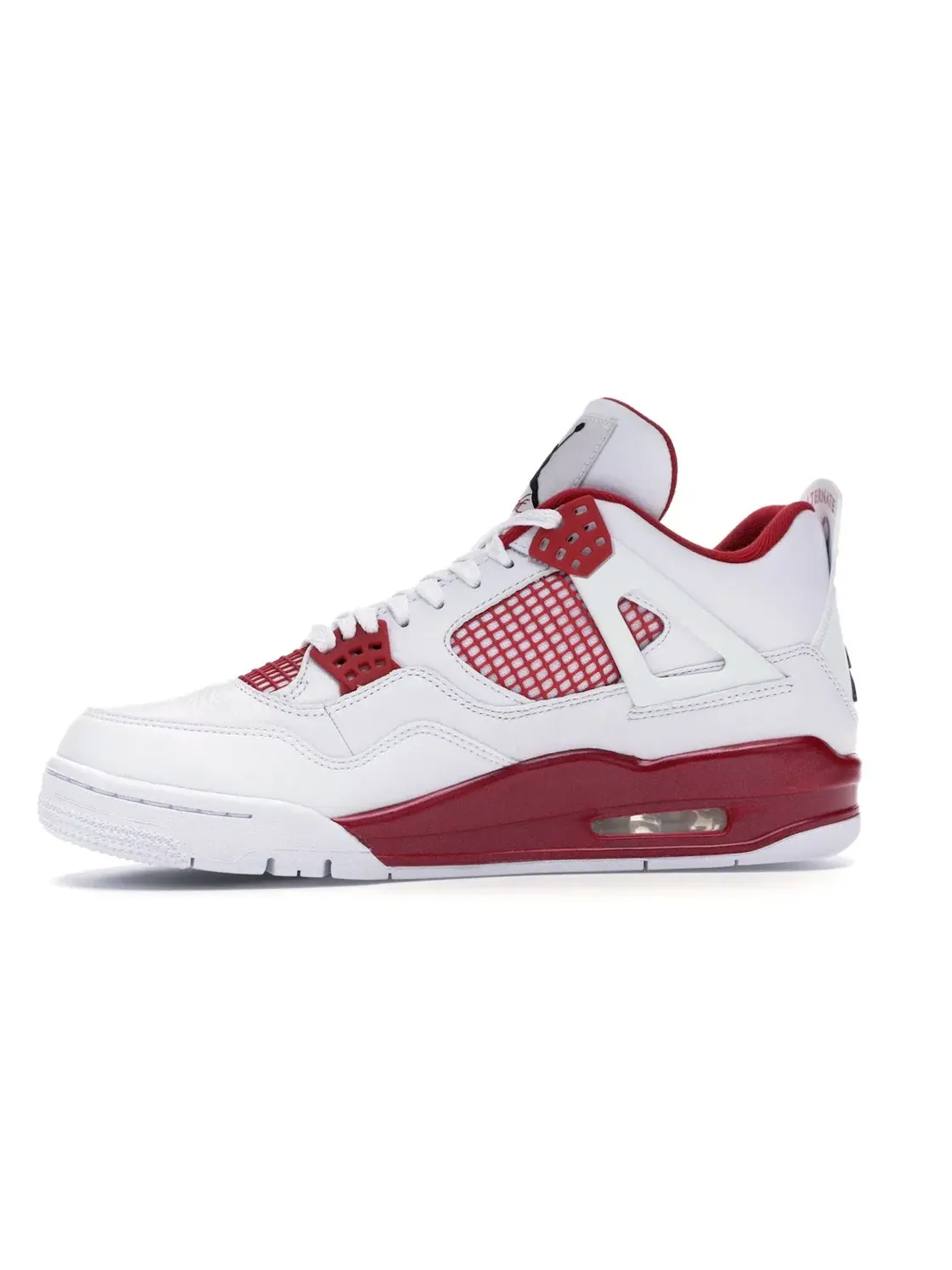 Мужские кроссовки из кожи с принтом Jordan 4 Retro Alternate 89 Jordan — изображение 3 из 4, белый/черный-красный