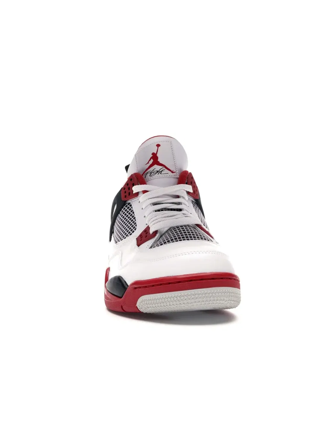 Мужские кроссовки из кожи Jordan 4 Retro Jordan — изображение 2 из 4, белый/красный-черный