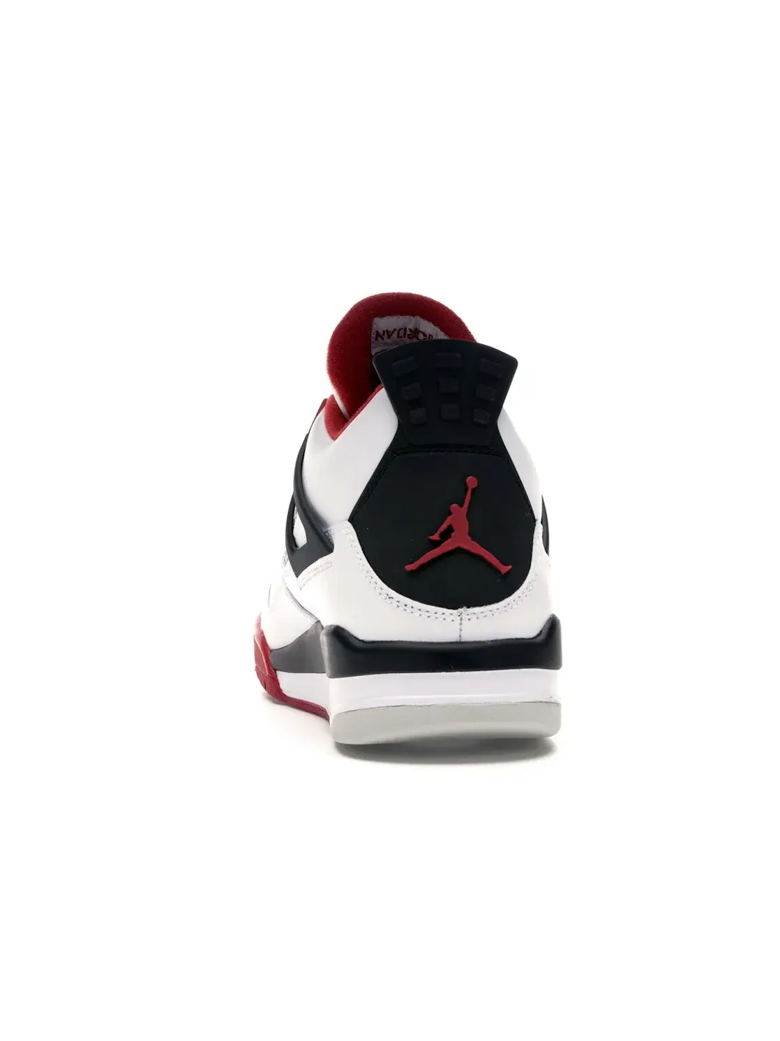 Мужские кроссовки из кожи Jordan 4 Retro Jordan — изображение 4 из 4, белый/красный-черный