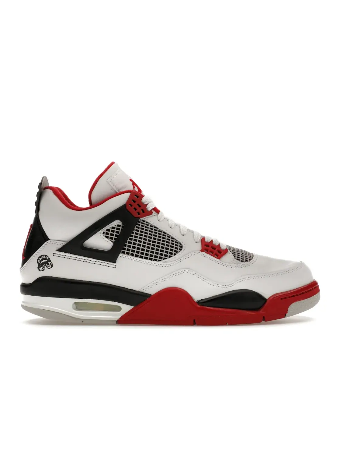 Мужские кроссовки с кожаным верхом Jordan 4 Retro — изображение 1 из 4, белый/красный-черный