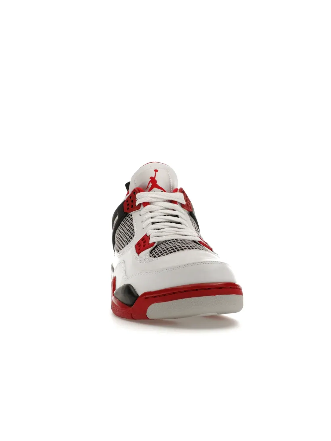 Мужские кроссовки с кожаным верхом Jordan 4 Retro — изображение 2 из 4, белый/красный-черный