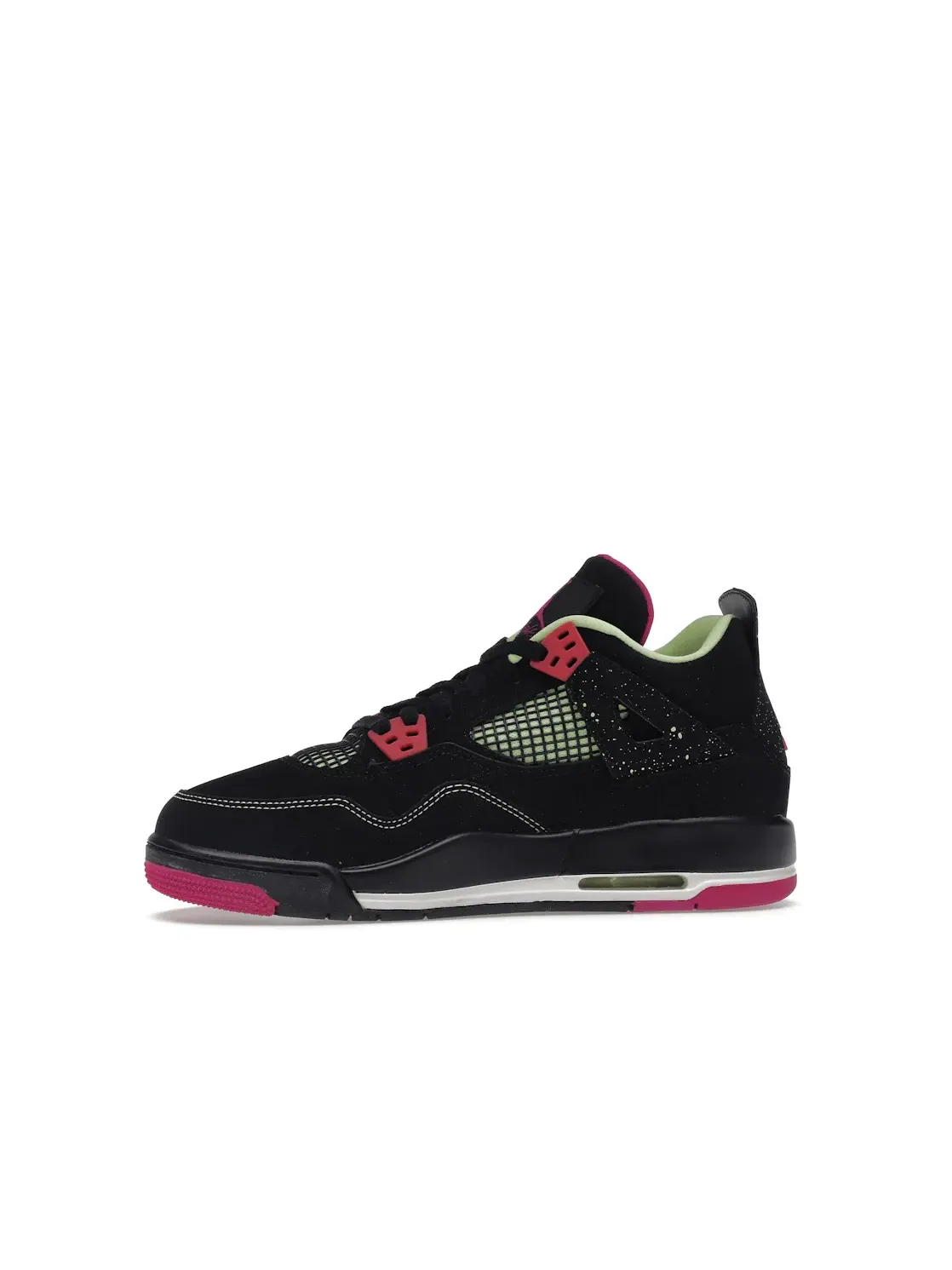 Детские кроссовки Lifestyle с принтом Jordan 4 Retro Jordan — изображение 3 из 4, черный/--белый