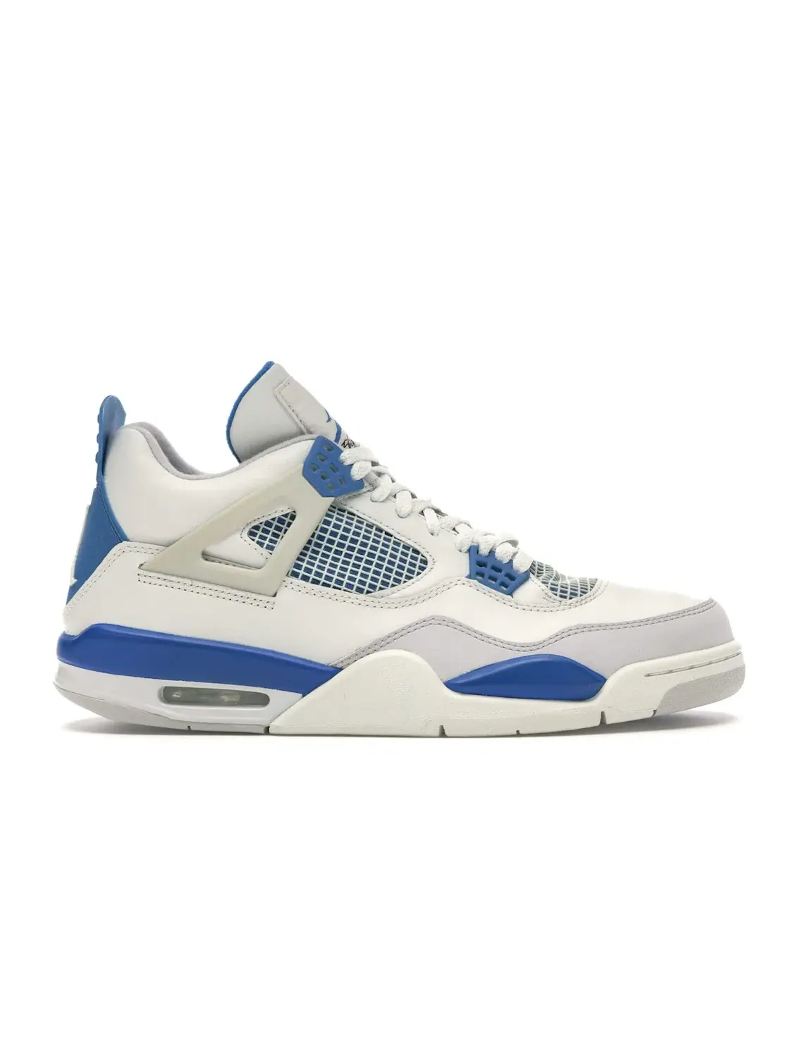 Мужские кроссовки с цветовыми акцентами Jordan 4 Retro Jordan — изображение 1 из 4, белый/синий-серый