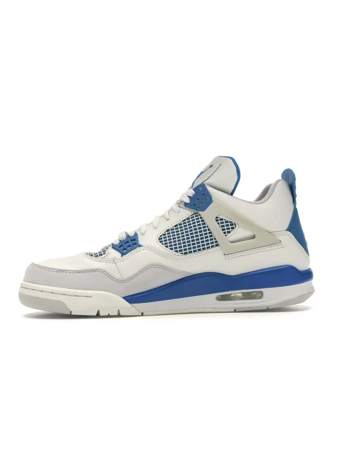 Мужские кроссовки с цветовыми акцентами Jordan 4 Retro Jordan — изображение 3 из 4, белый/синий-серый