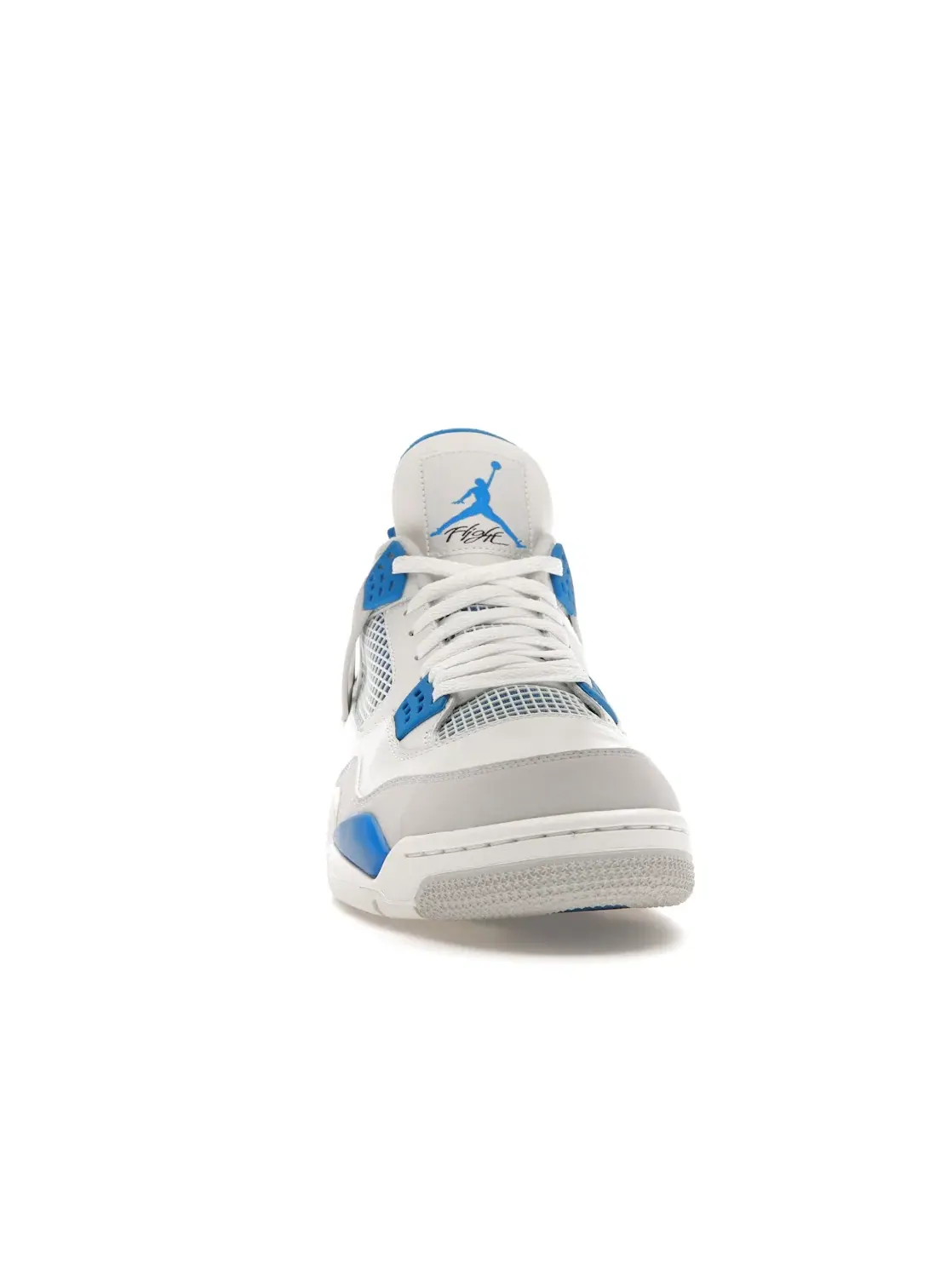 Мужские кроссовки кожаные Air Jordan 4 Retro Military Blue (2012) Jordan — изображение 2 из 4, белый/синий-серый