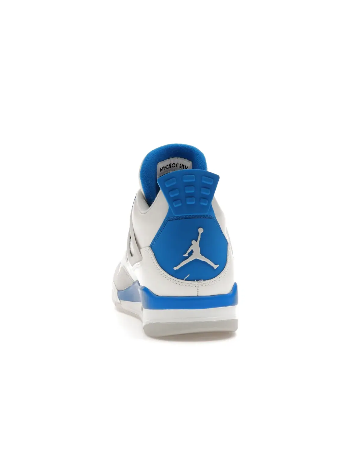 Мужские кроссовки кожаные Air Jordan 4 Retro Military Blue (2012) Jordan — изображение 4 из 4, белый/синий-серый
