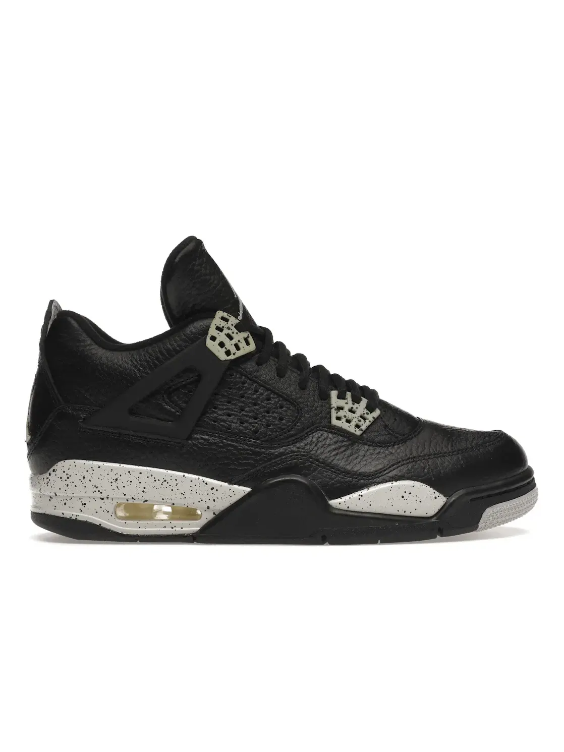 Мужские кроссовки с перфорацией Jordan 4 Retro Jordan — изображение 1 из 4, черный/серый-белый