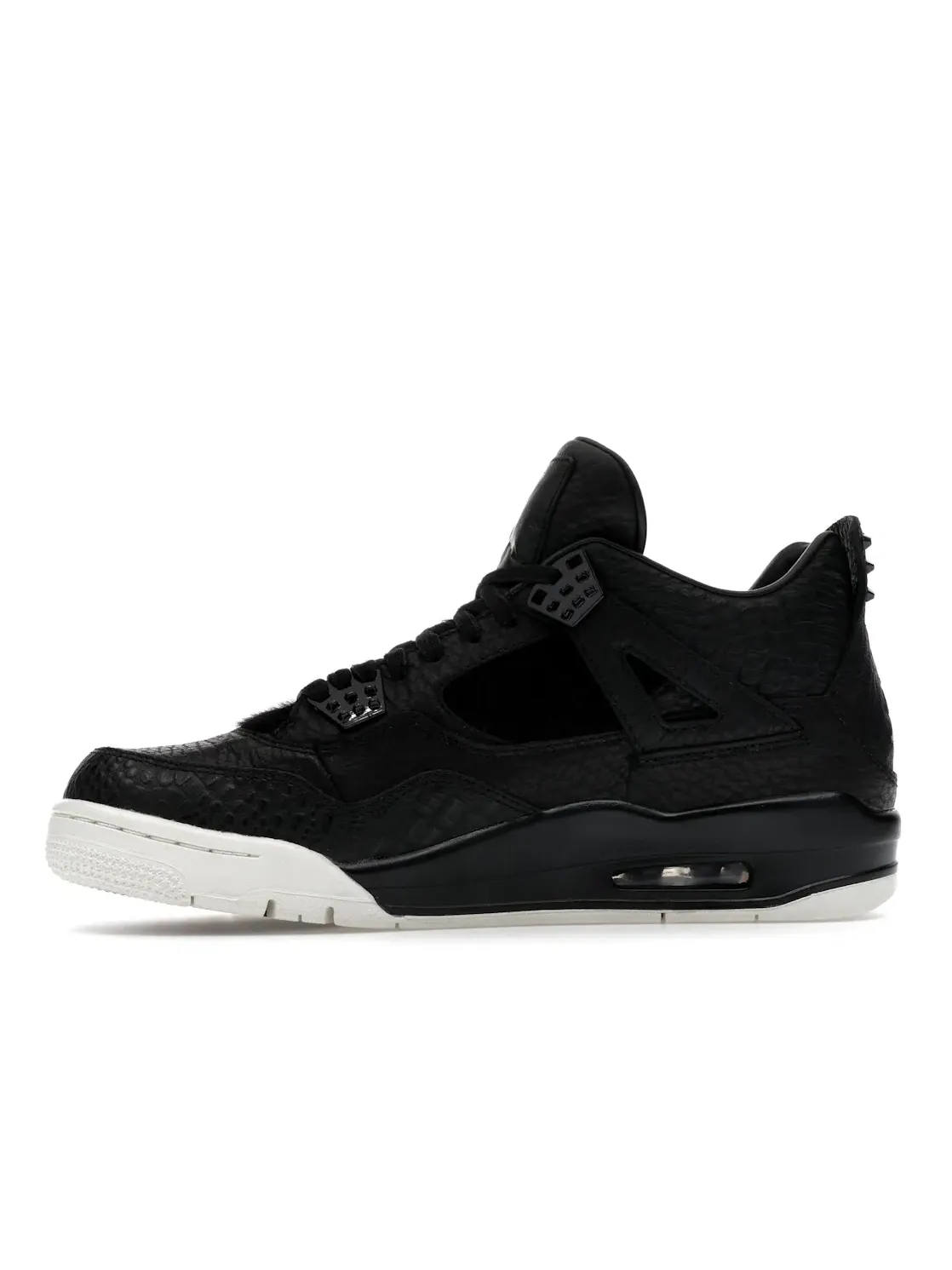 Мужские кроссовки с пони-волосом Jordan 4 Retro Jordan — изображение 3 из 4, черный/-черный