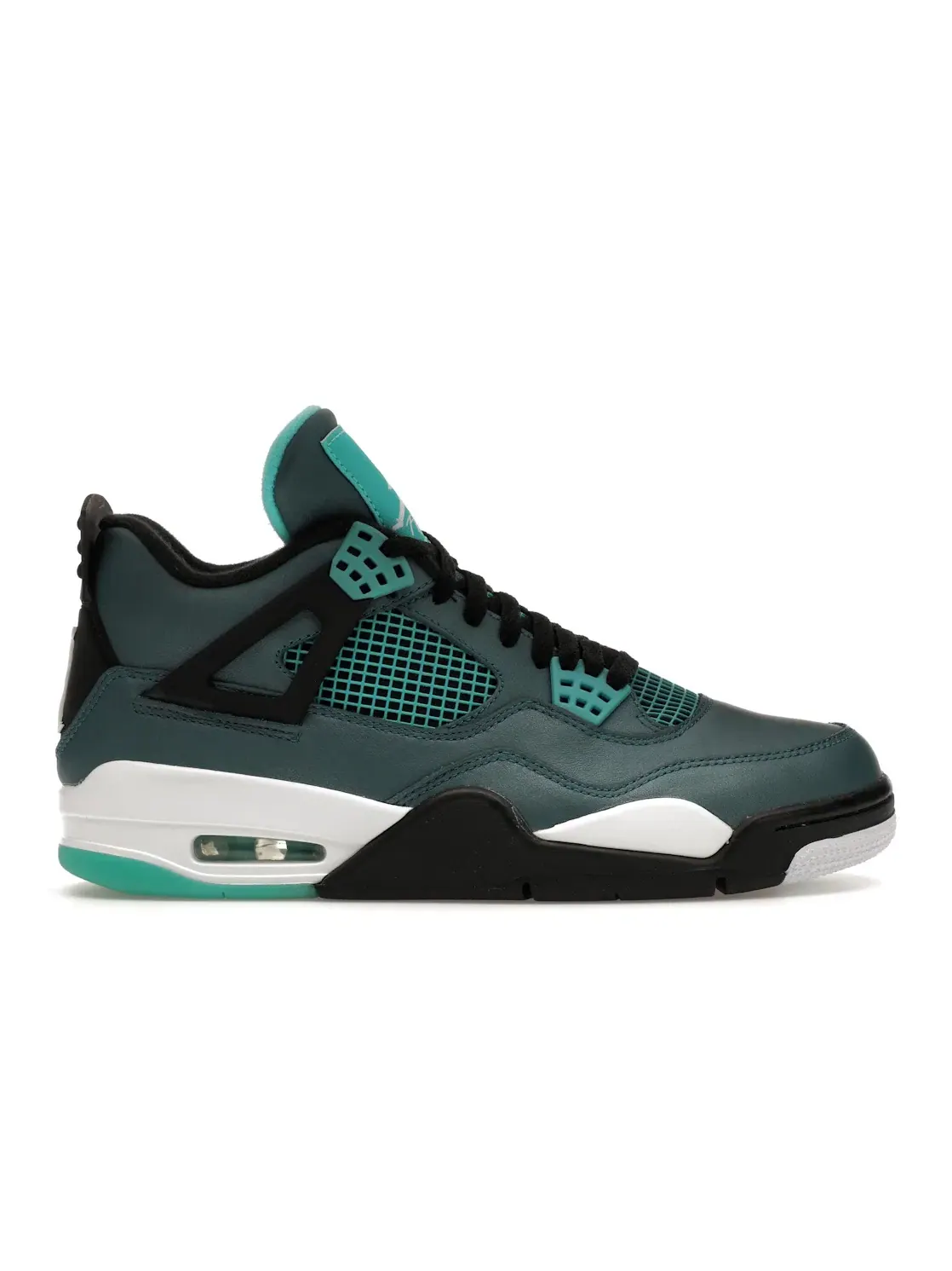 Мужские кроссовки с цветной отделкой Jordan 4 Retro Teal — изображение 1 из 4, белый-черный