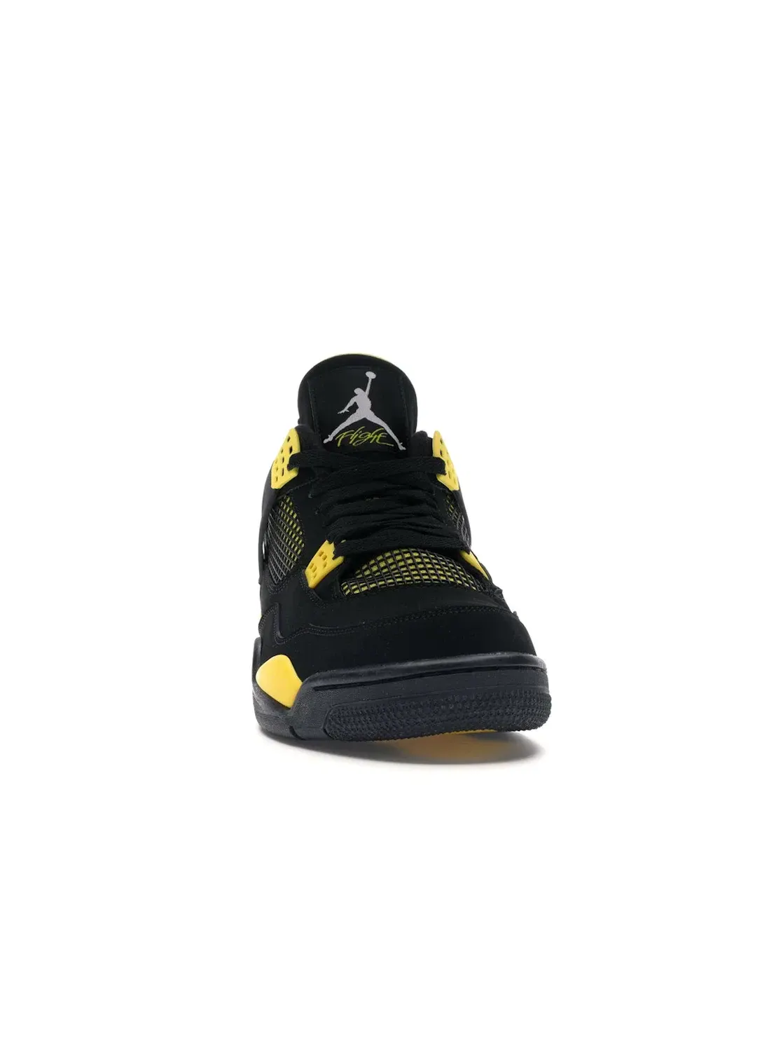 Мужские кроссовки с замшевым верхом Jordan 4 Retro — изображение 2 из 4, черный/желтый