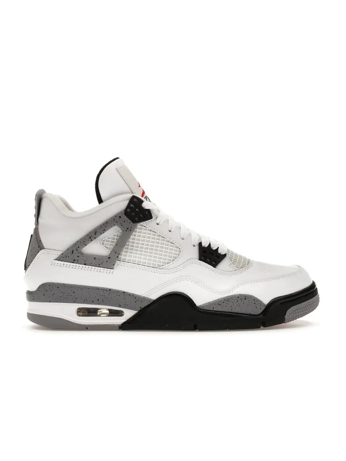 Мужские кроссовки с классическим дизайном Jordan 4 Retro Jordan — изображение 1 из 4, белый/черный-серый