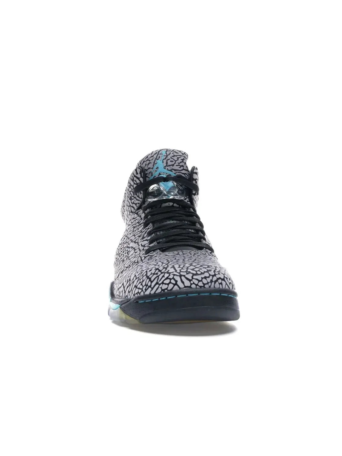 Мужские кроссовки с принтом слоновой кости Jordan 5 Retro 3Lab5 Jordan — изображение 2 из 4, серый/синий-черный