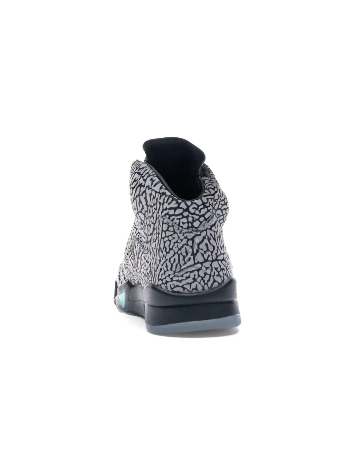 Мужские кроссовки с принтом слоновой кости Jordan 5 Retro 3Lab5 Jordan — изображение 4 из 4, серый/синий-черный