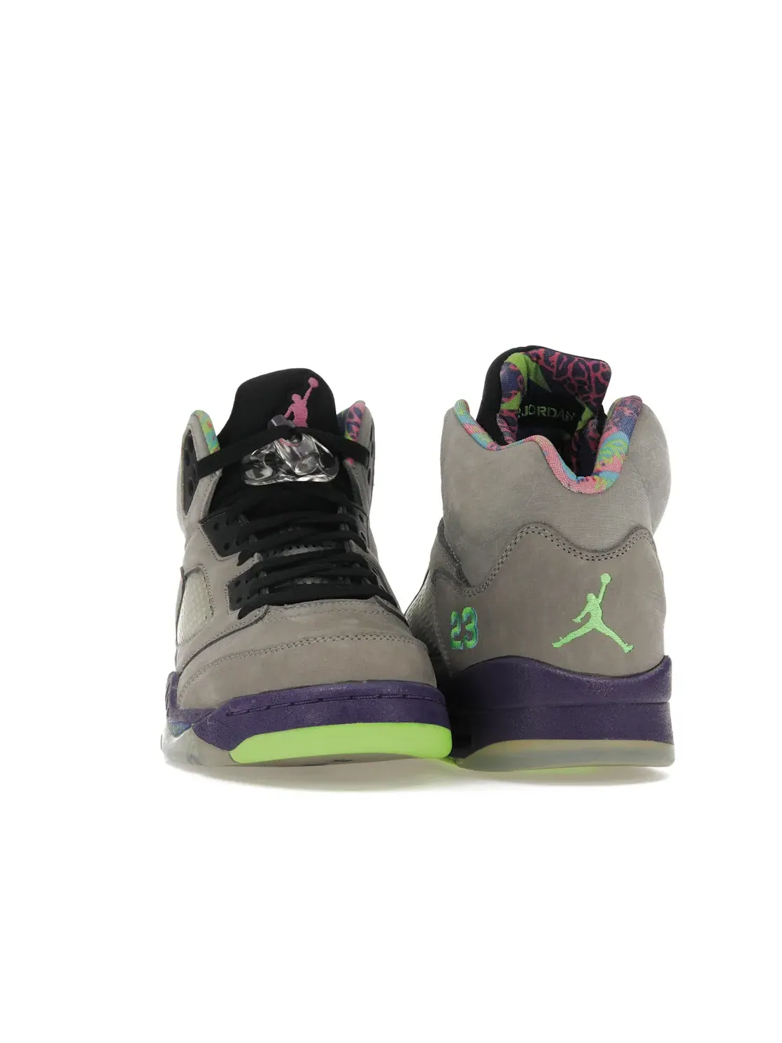 Мужские кроссовки с принтом Jordan 5 Retro — изображение 2 из 4, серый/розовый-фиолетовый