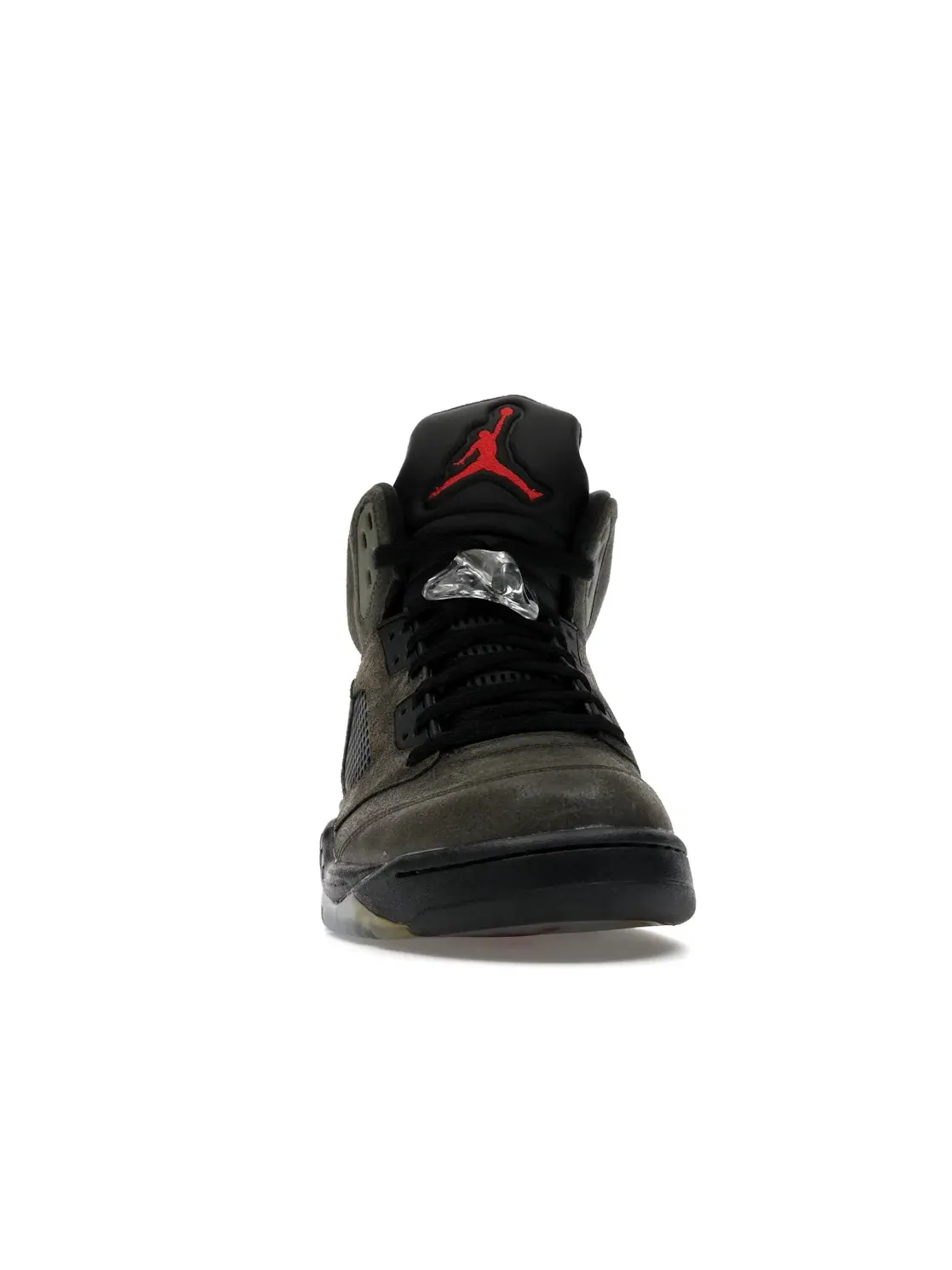 Мужские кроссовки с замшевым верхом Jordan 5 Retro Fear Pack Jordan — изображение 2 из 4, красный-оливковый-черный