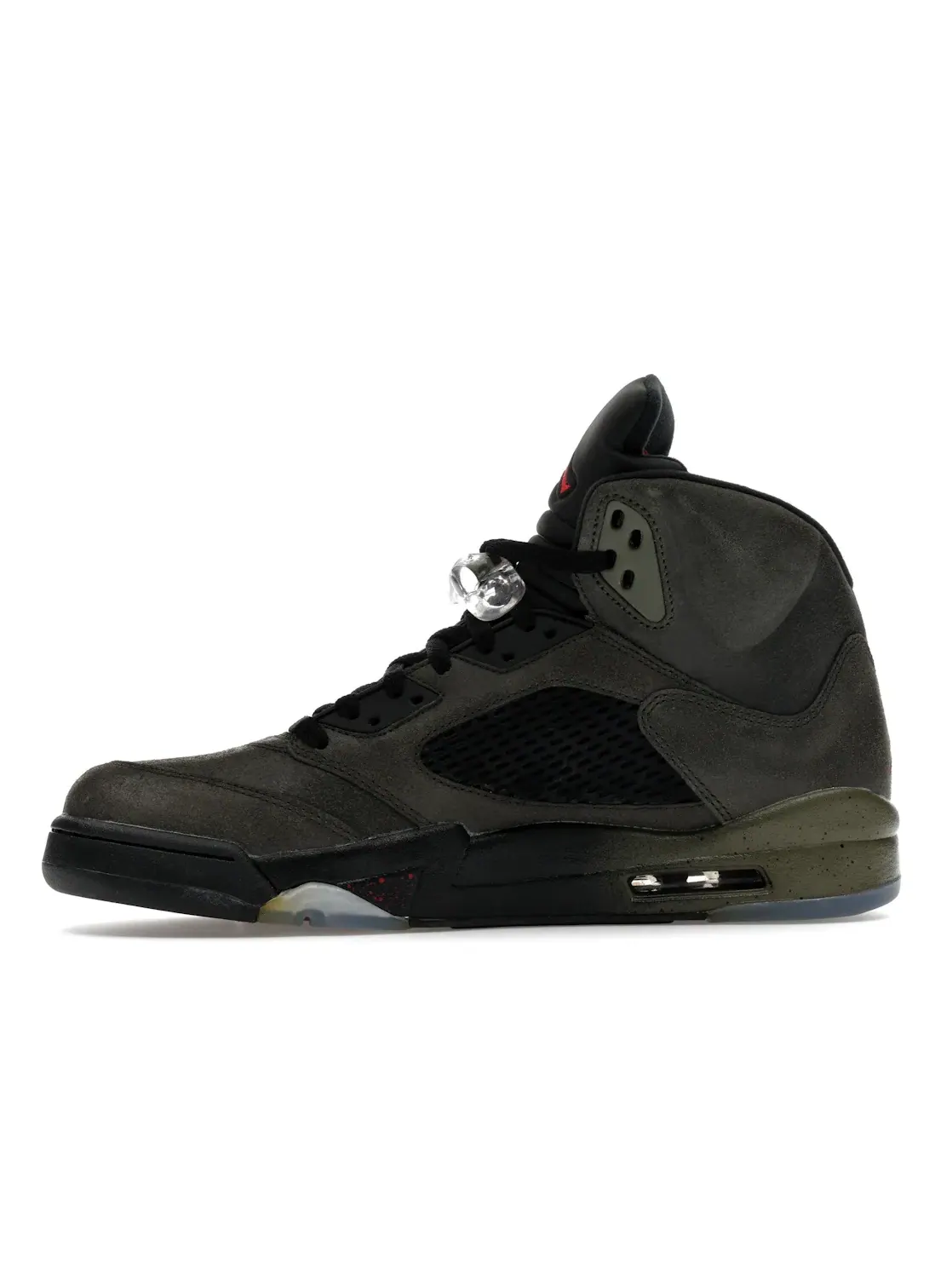 Мужские кроссовки с замшевым верхом Jordan 5 Retro Fear Pack Jordan — изображение 3 из 4, красный-оливковый-черный