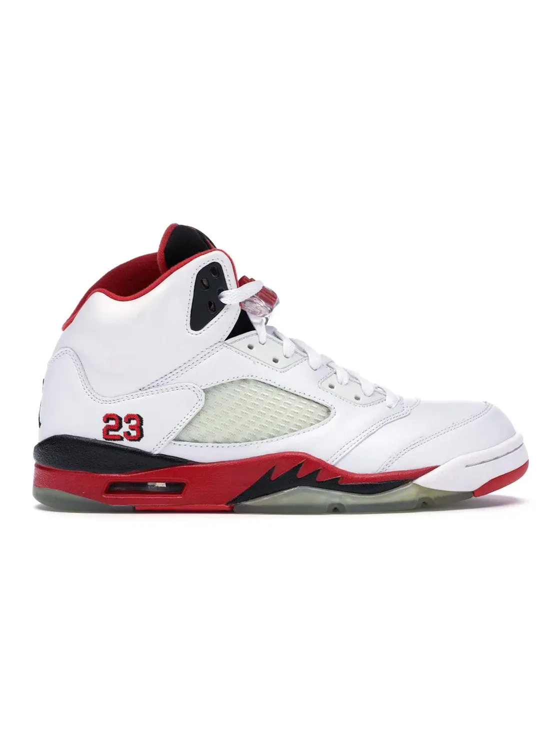 Мужские кроссовки с культовым дизайном Jordan 5 Retro Jordan — изображение 1 из 4, белый/-красный/черный