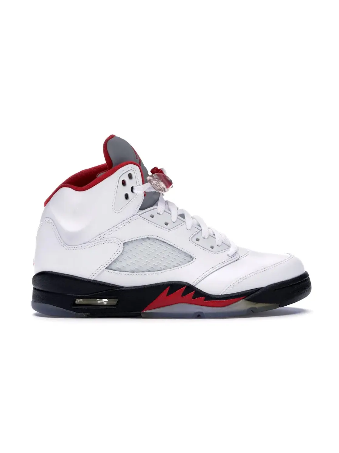 Мужские кроссовки из кожи Джордан 5 Retro Jordan — изображение 1 из 4, белый/красный-черный