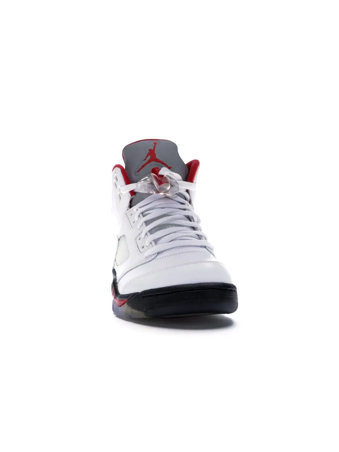Мужские кроссовки из кожи Джордан 5 Retro Jordan — изображение 2 из 4, белый/красный-черный
