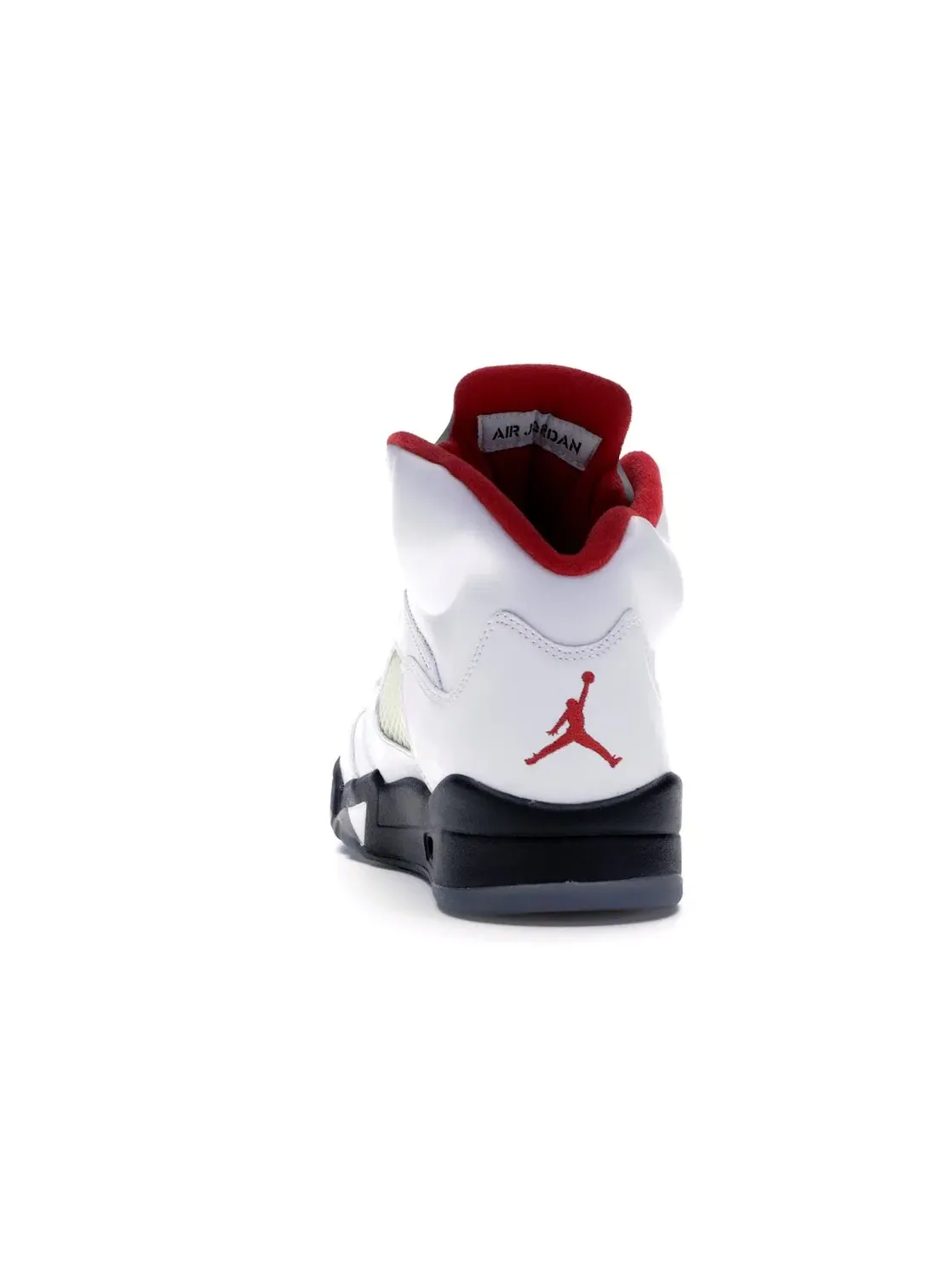 Мужские кроссовки из кожи Джордан 5 Retro Jordan — изображение 4 из 4, белый/красный-черный