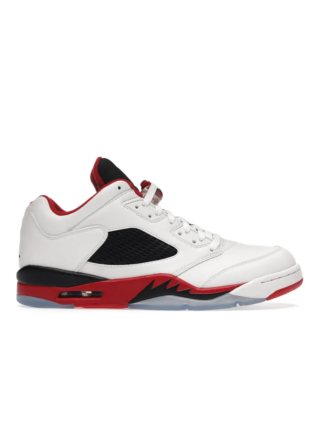 Мужские кроссовки с низким верхом Jordan 5 Retro Low Jordan — изображение 1 из 4, белый/красный-черный
