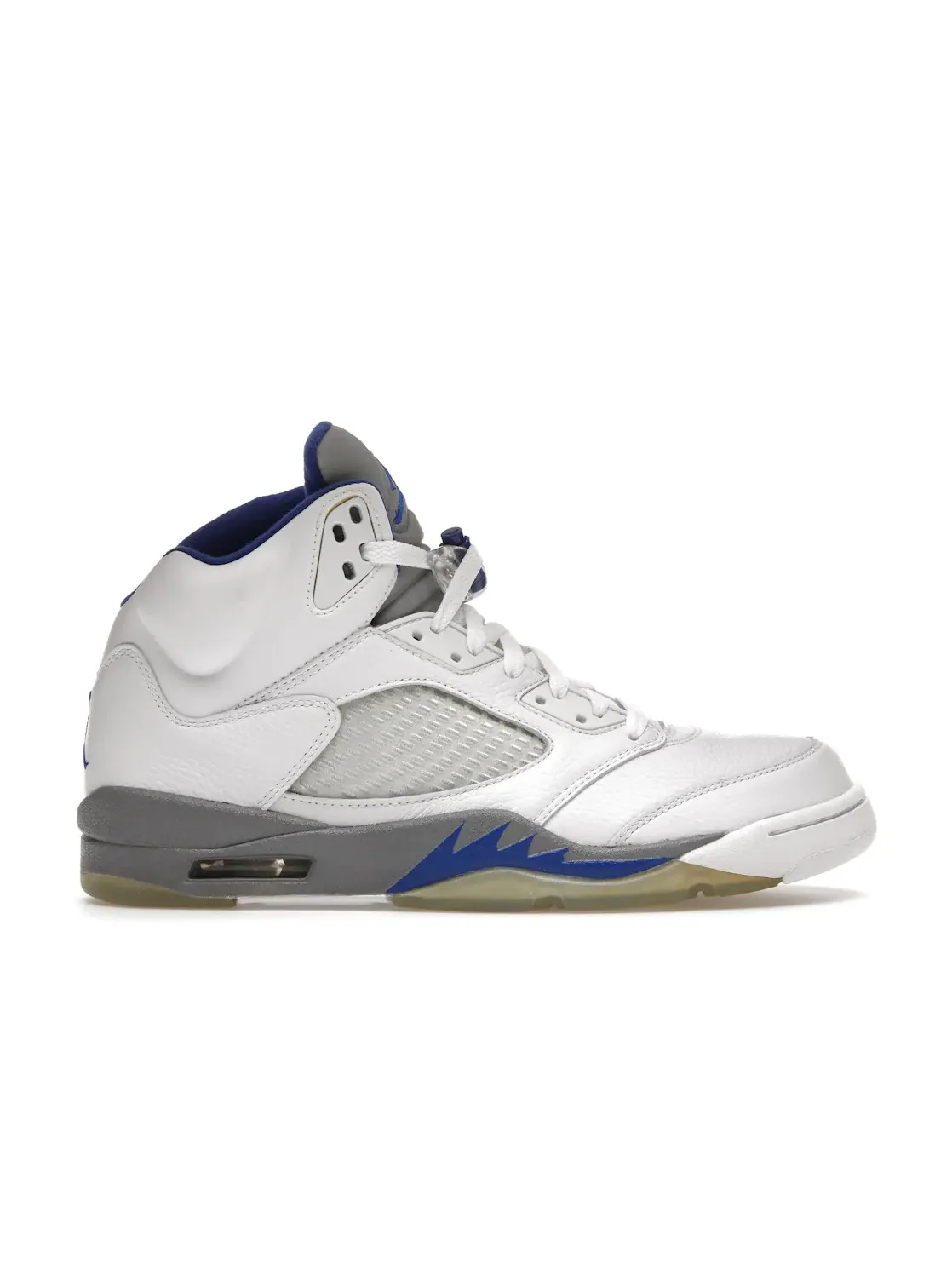 Мужские кроссовки с замшевыми вставками Jordan 5 Retro — изображение 1 из 4, белый